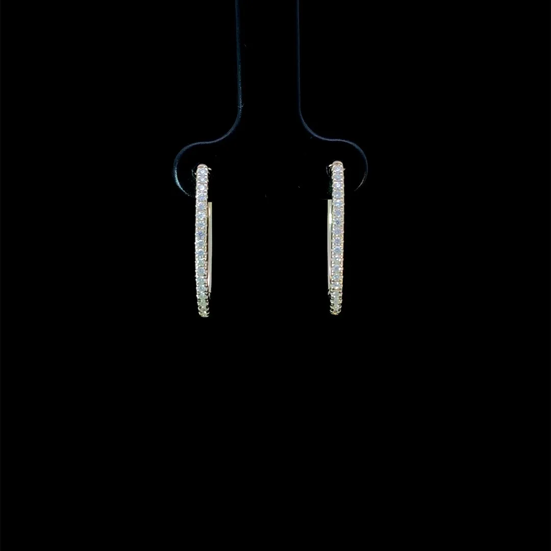 164277 - .20 ctw diamond hoops