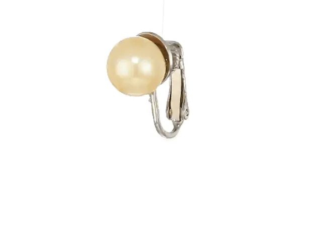 1928 Jewelry Petite Classic Faux Pearl Clip On Earrings