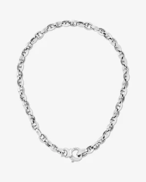 19" Classic Large Link Silver Chain