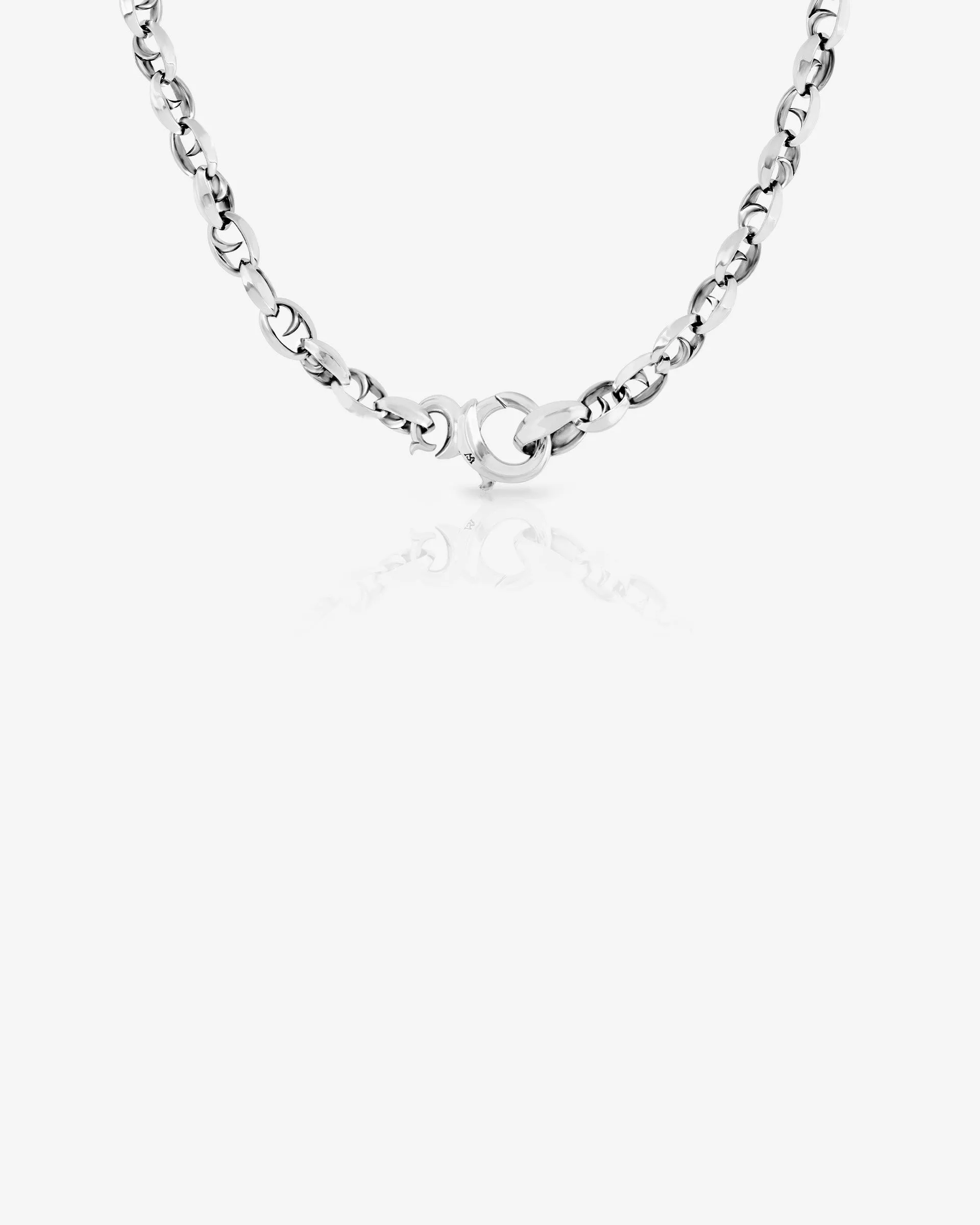 19" Classic Large Link Silver Chain