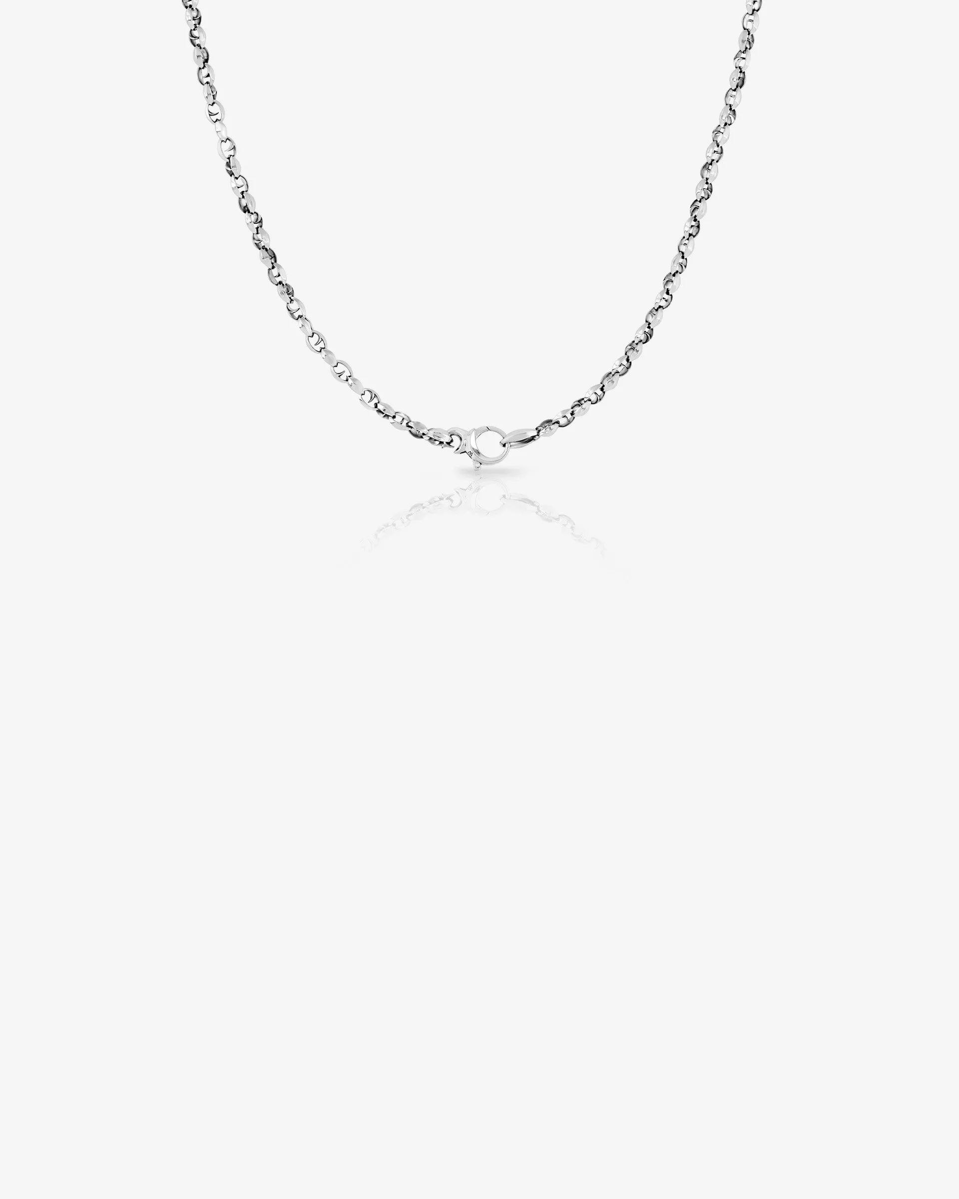 19" Classic Medium Link Silver Chain
