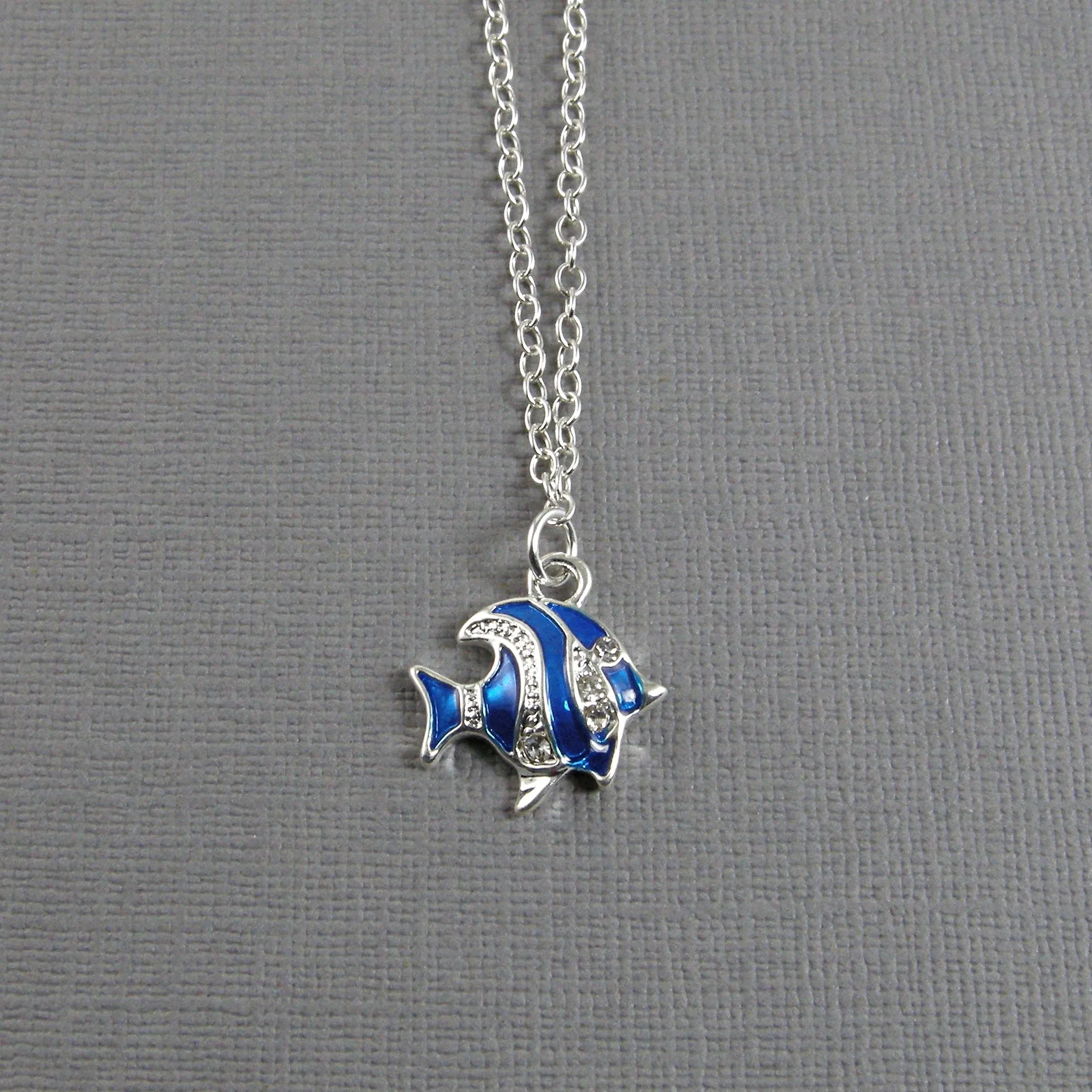Angel Fish Anklet, Fish Ankle Bracelet, Blue Fish Anklet