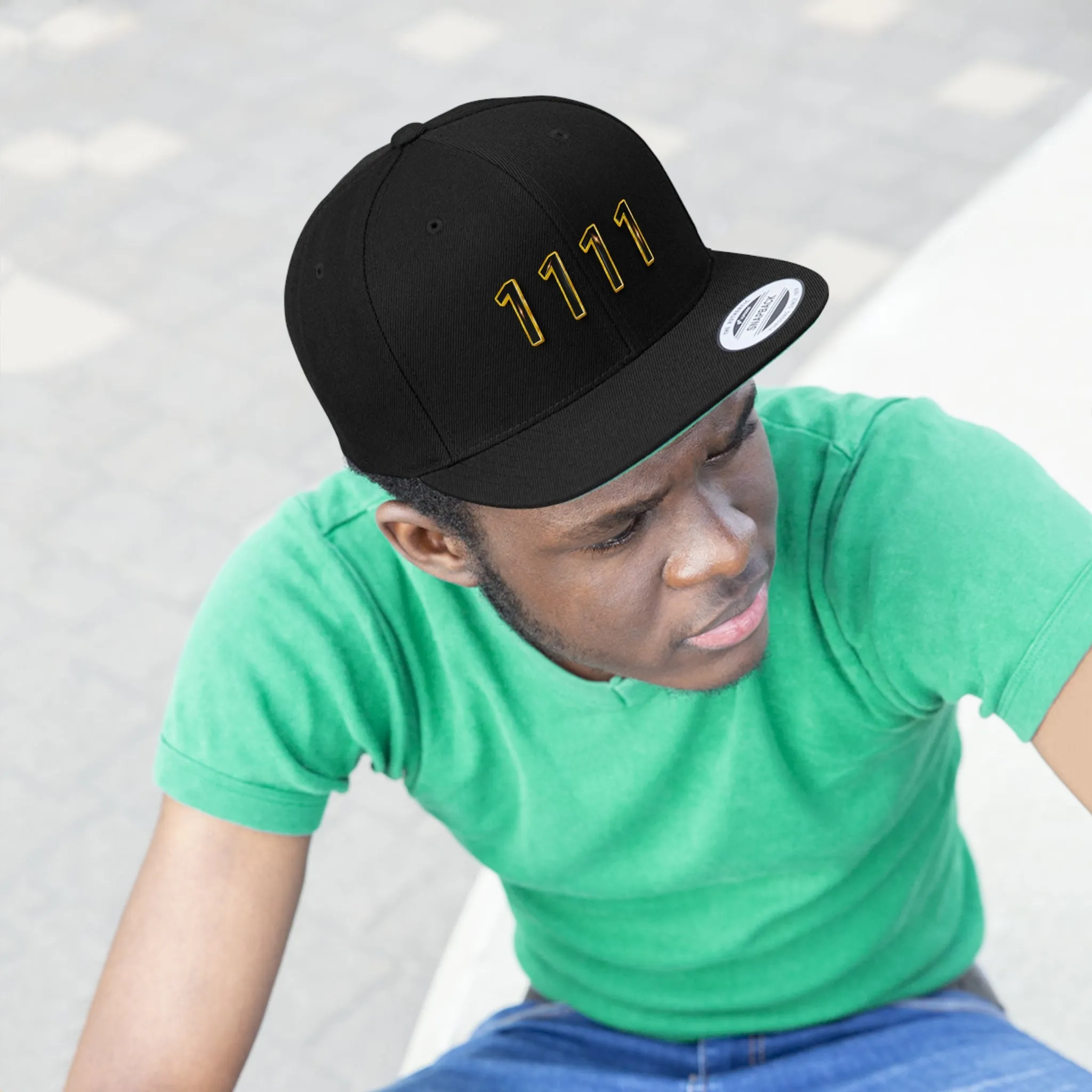 Angel Number 1111 Unisex Flat Bill Hat