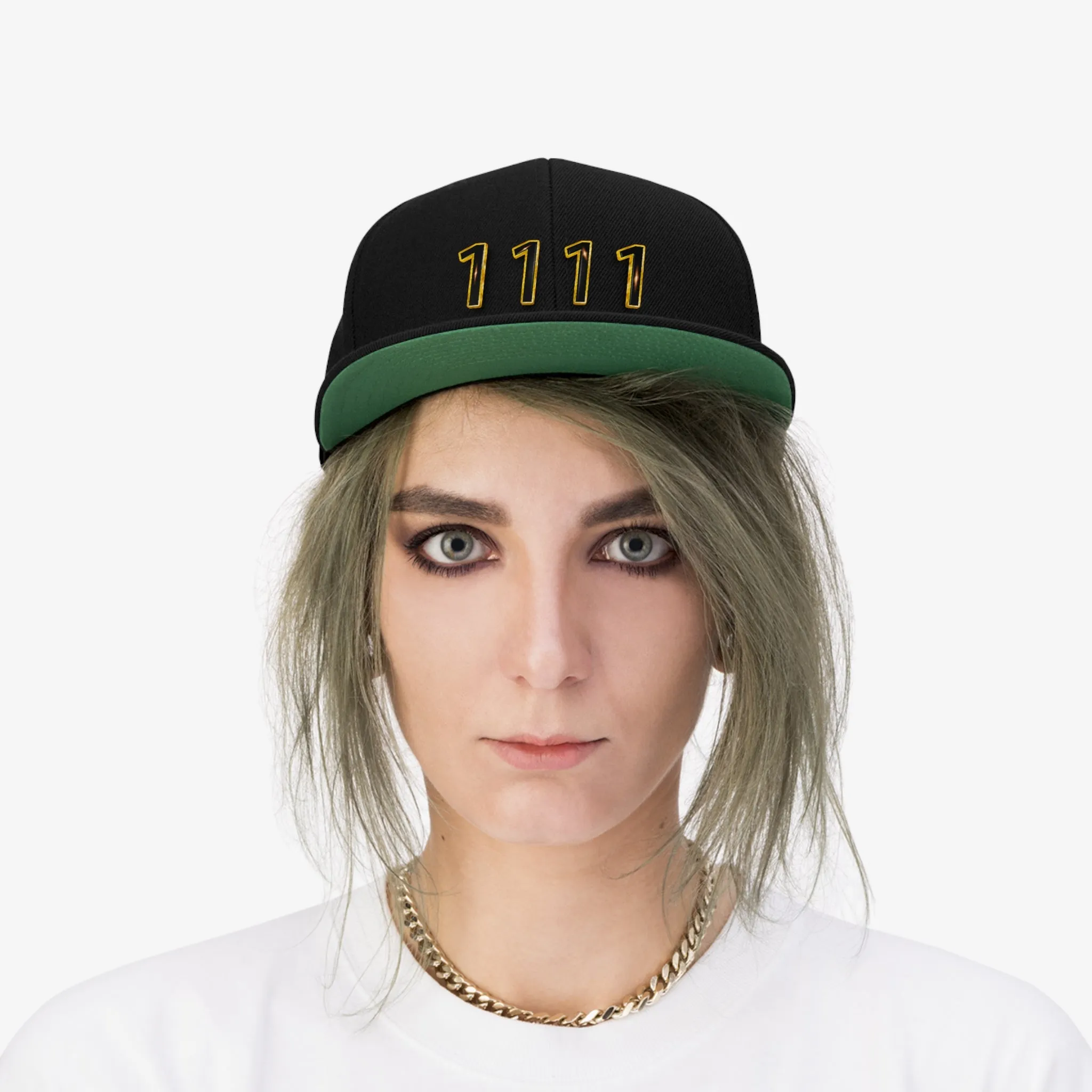 Angel Number 1111 Unisex Flat Bill Hat