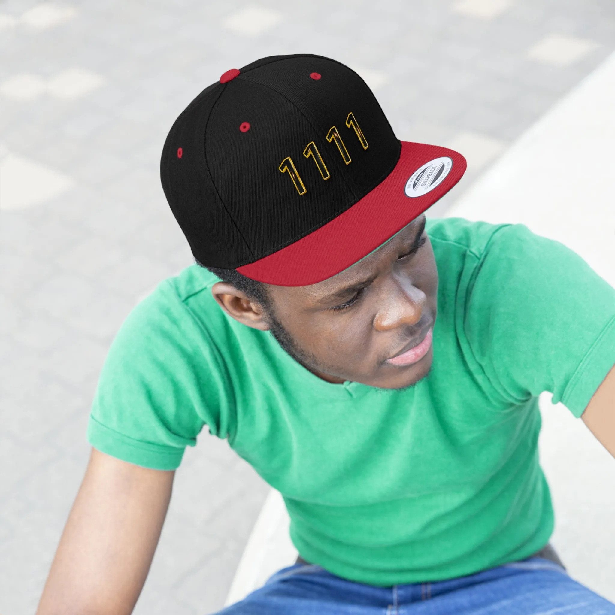 Angel Number 1111 Unisex Flat Bill Hat