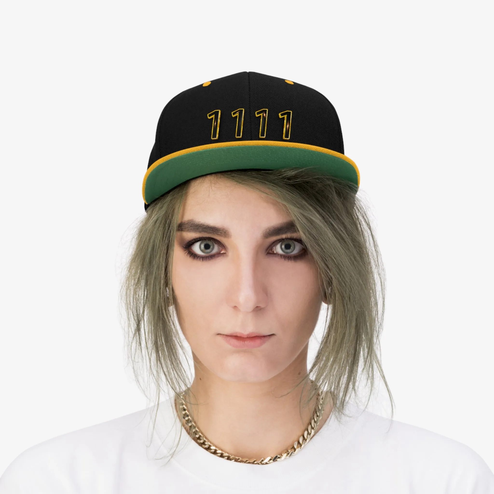 Angel Number 1111 Unisex Flat Bill Hat