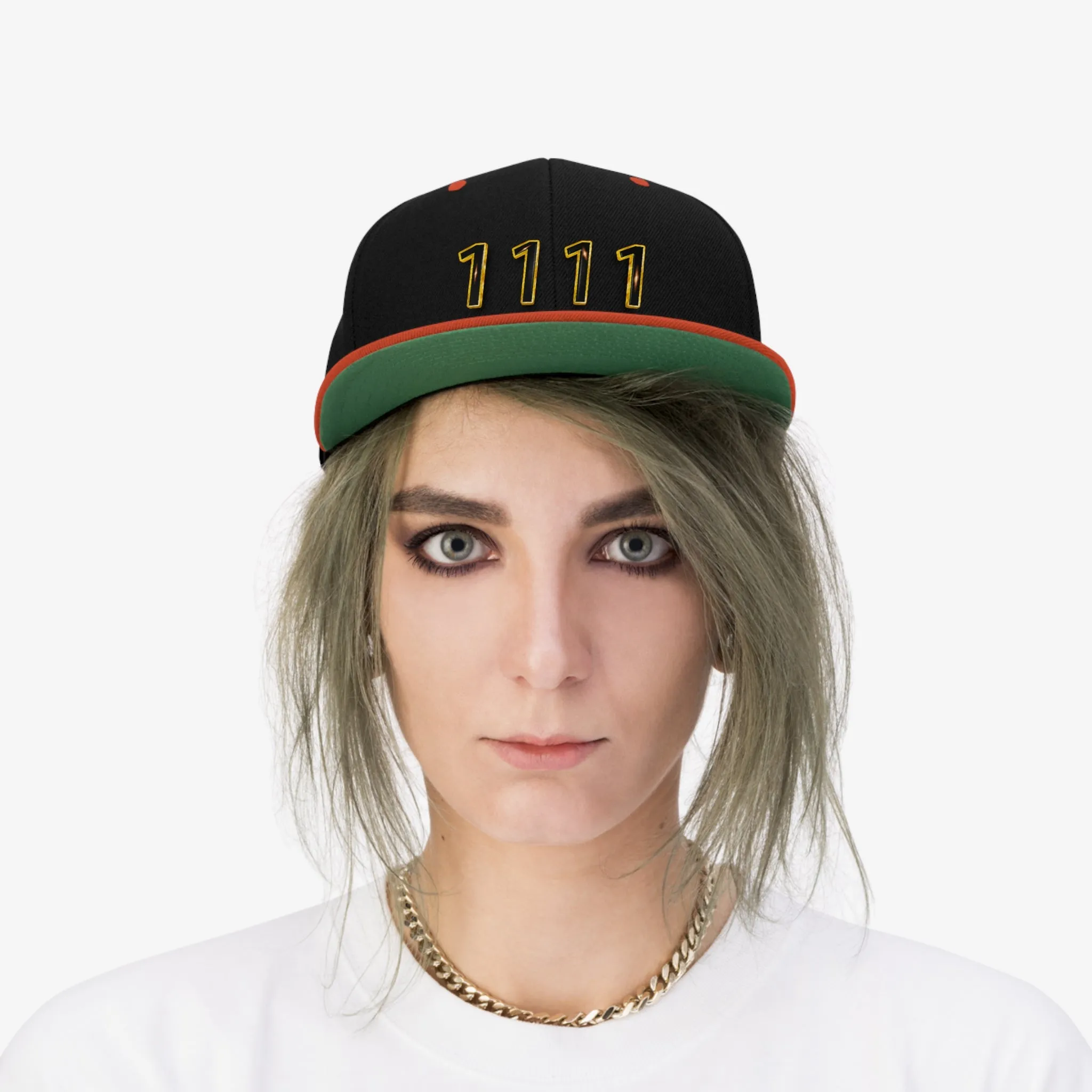 Angel Number 1111 Unisex Flat Bill Hat