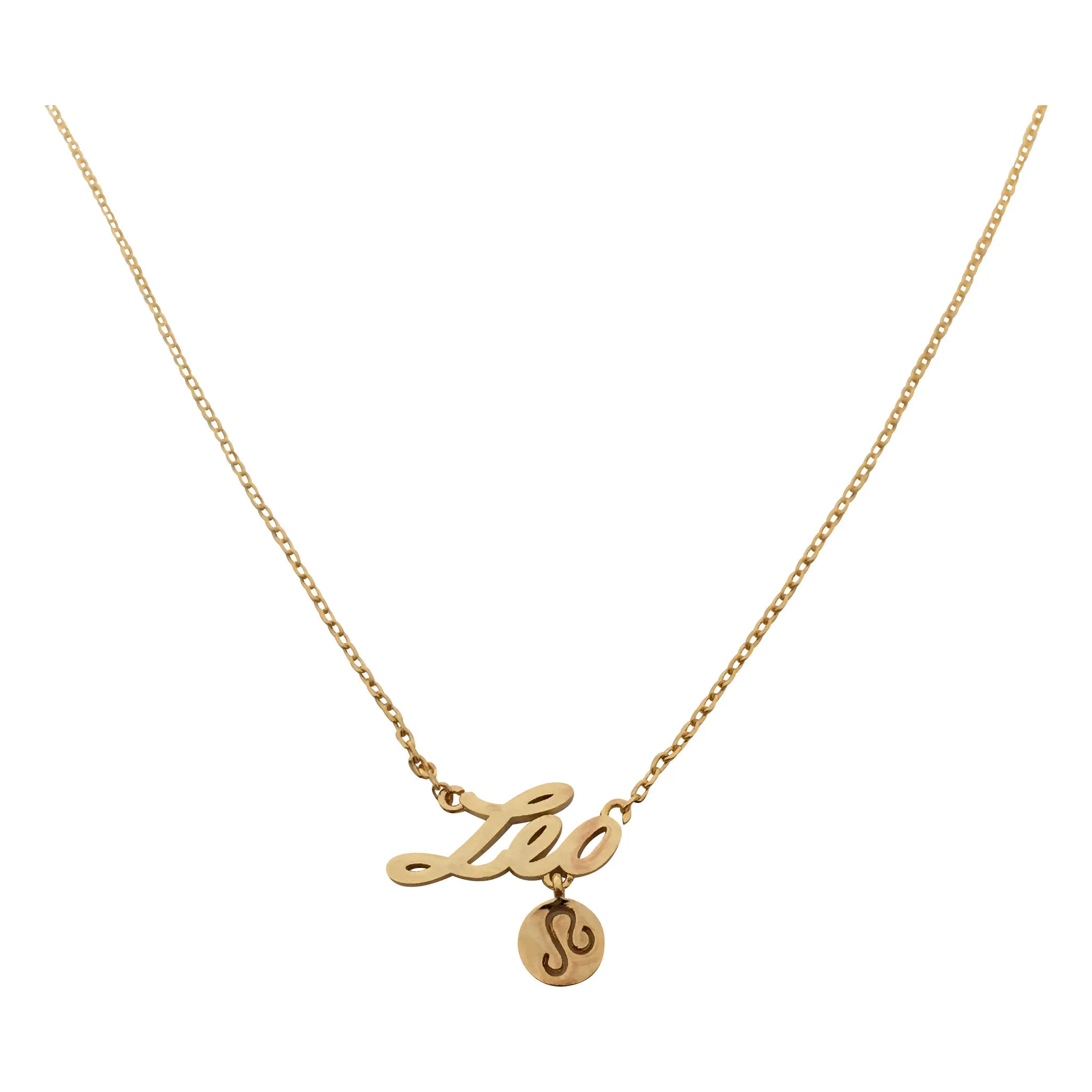 Aquarius Zodiac Sign Necklace (silver)