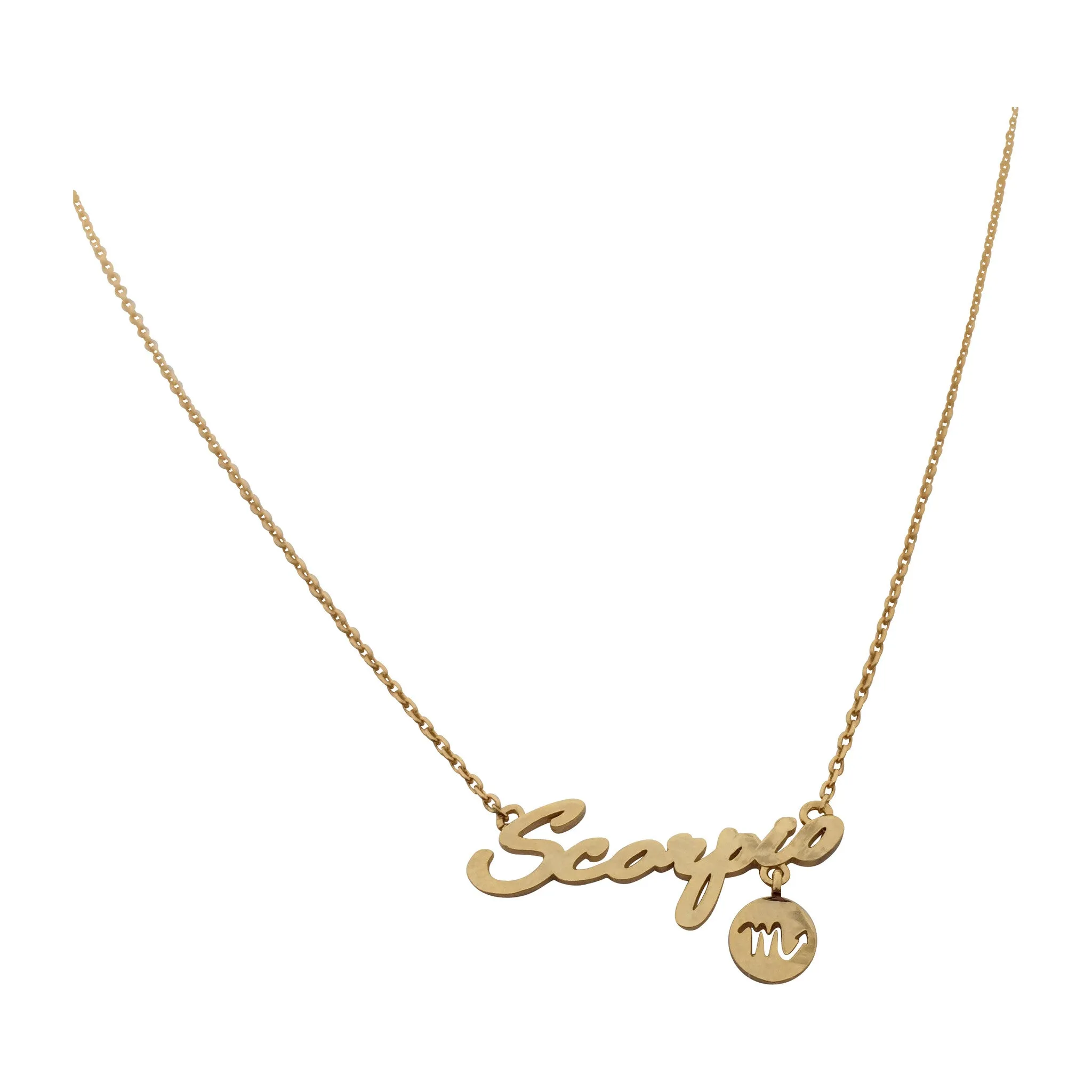 Aquarius Zodiac Sign Necklace (silver)