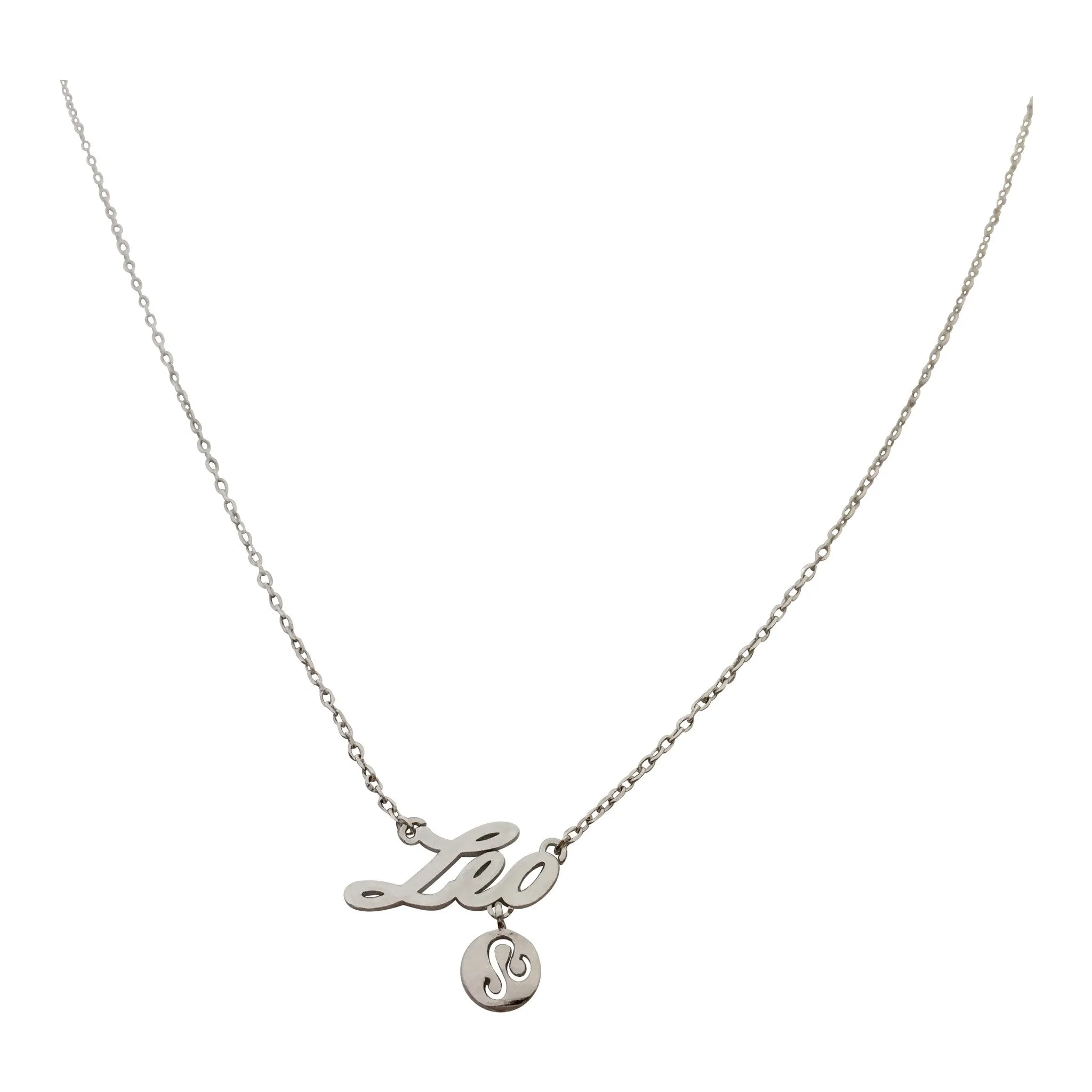 Aquarius Zodiac Sign Necklace (silver)