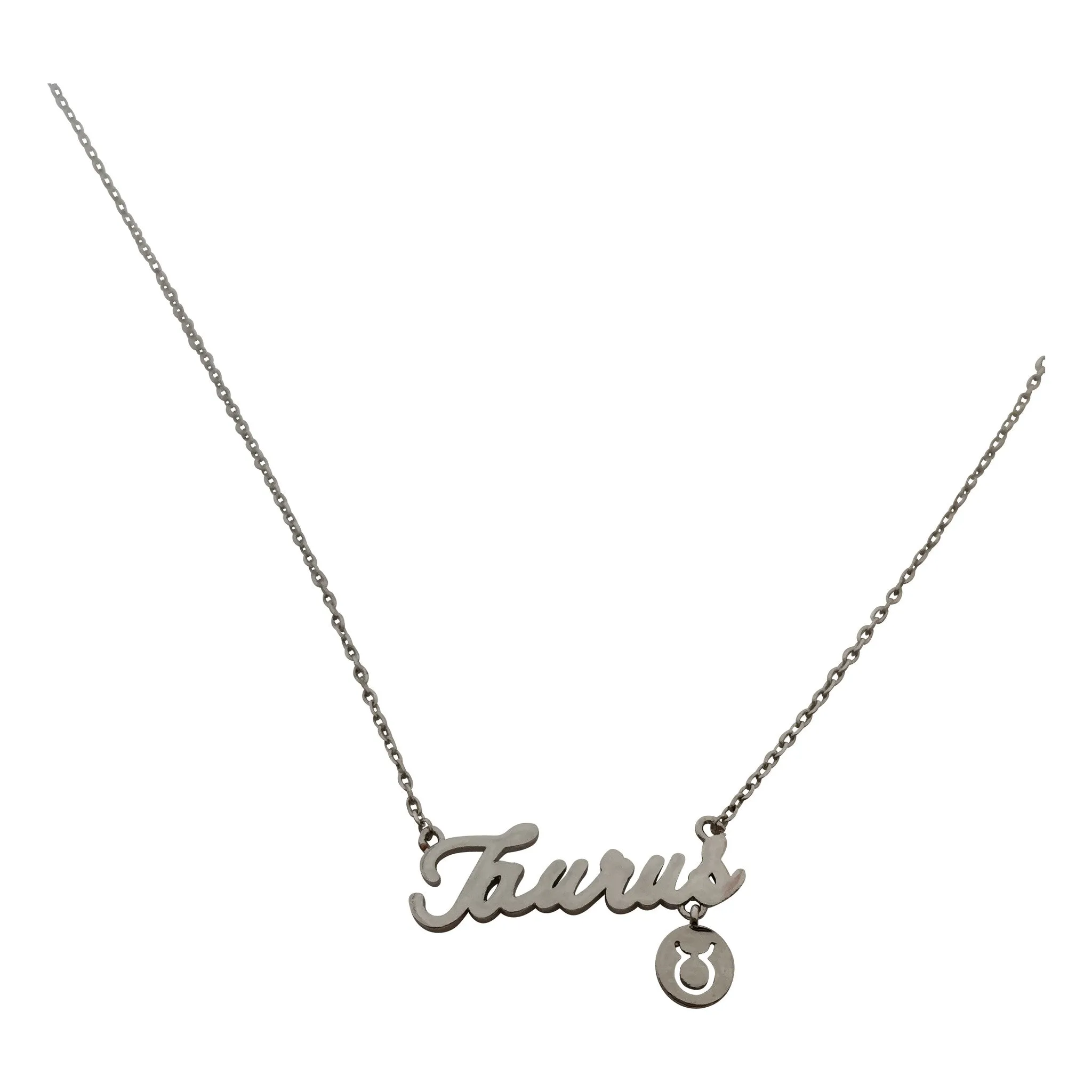 Aquarius Zodiac Sign Necklace (silver)
