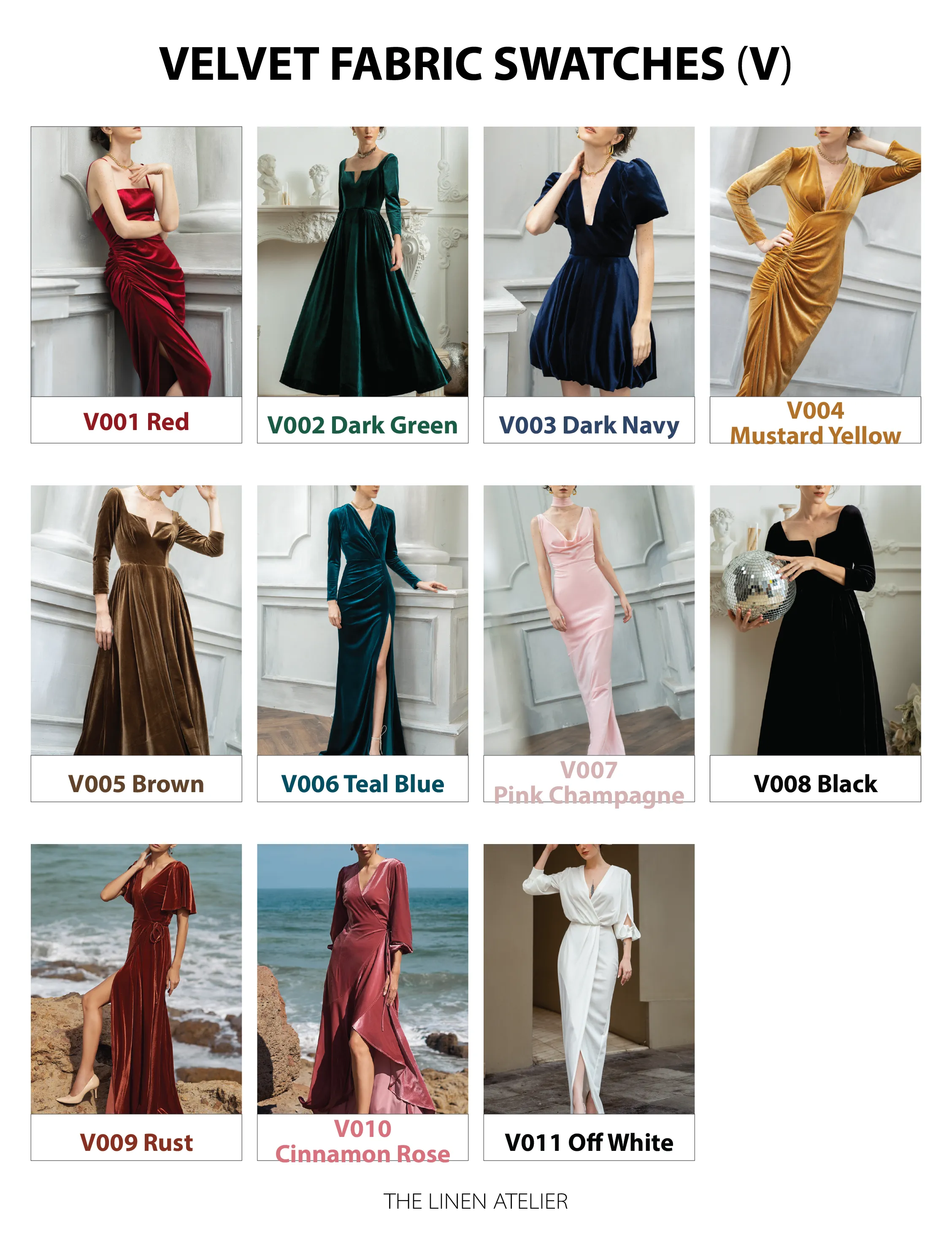 AYA Cinnamon Rose Wrap Velvet Dress