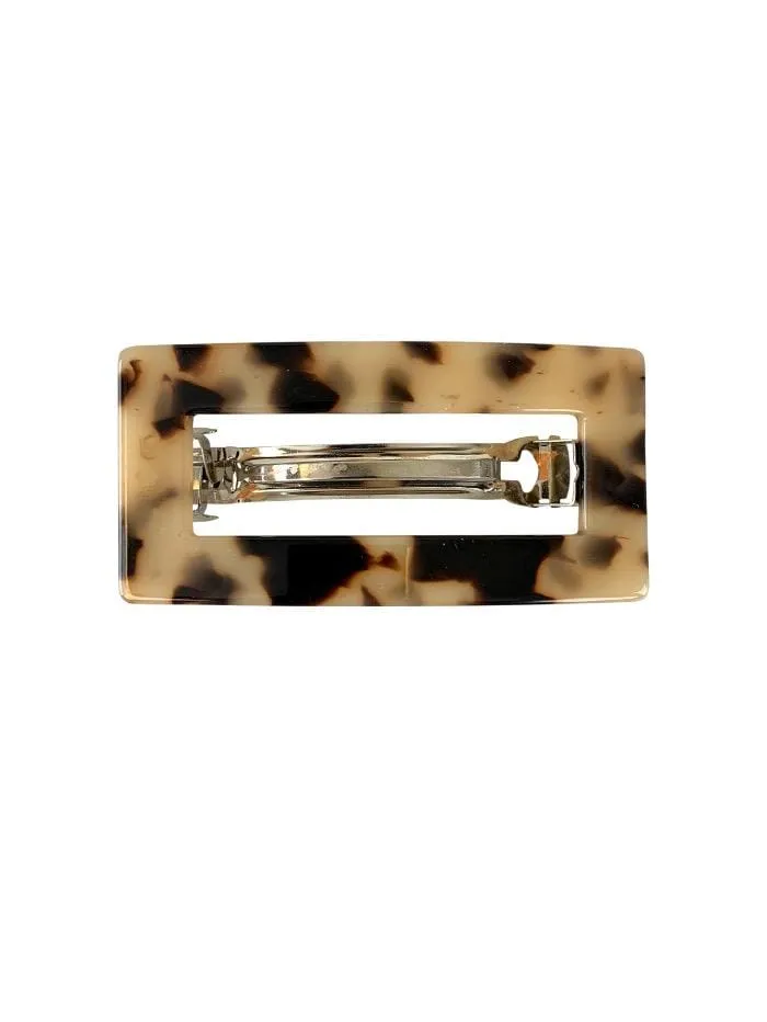 Black Colour Valentina Hair Clip Rectangular 5651