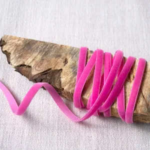 Bright Pink Velvet Ribbon