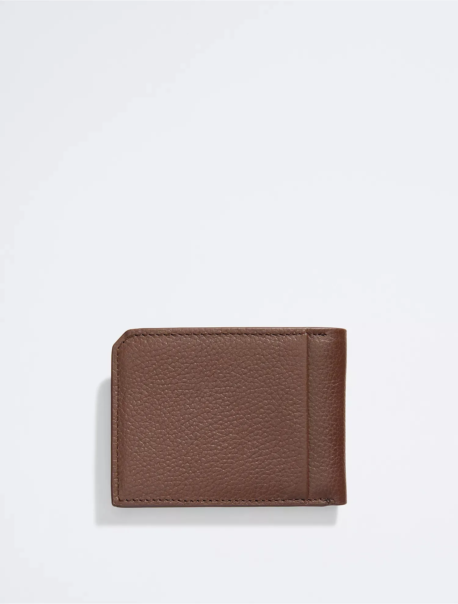 Calvin Klein Pebble Leather Slim Bifold Wallet - Men