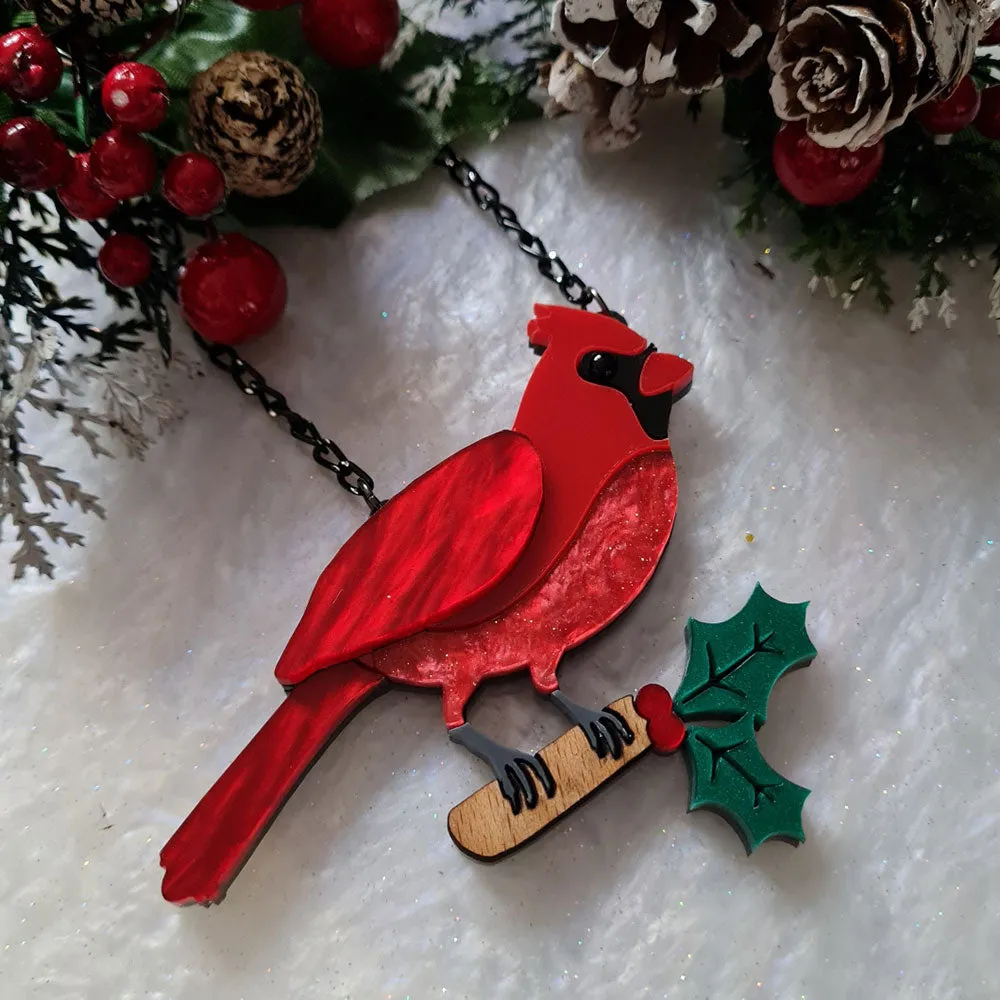 Cardinal Necklace by Cherryloco Jewellery