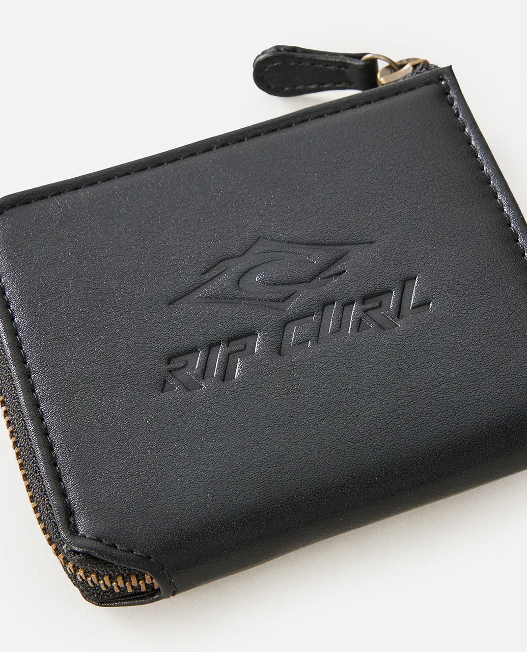 Classic Surf PU Zip Around Wallet - Black