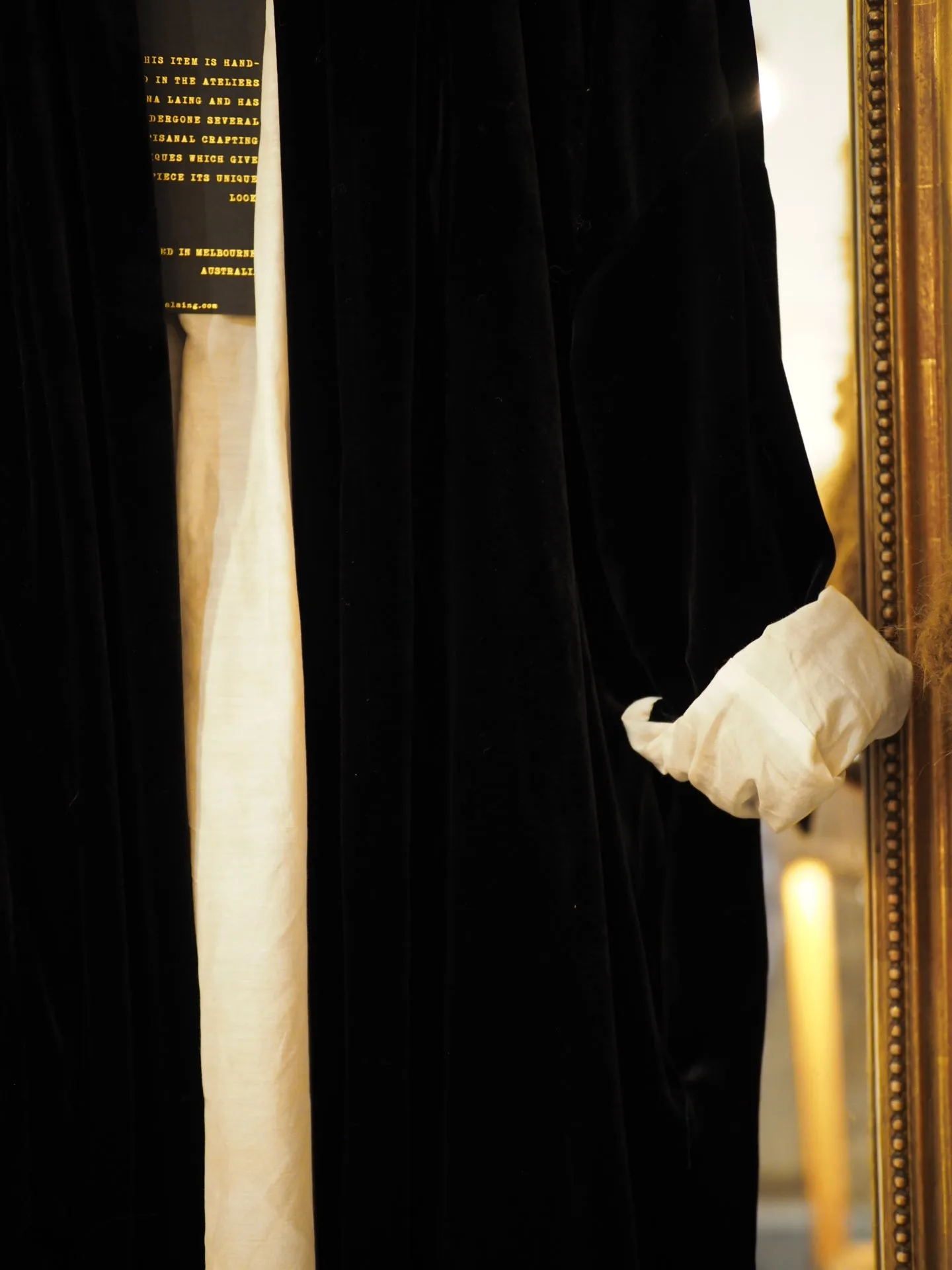 Cocoon coat (Silk velvet ) - Gold