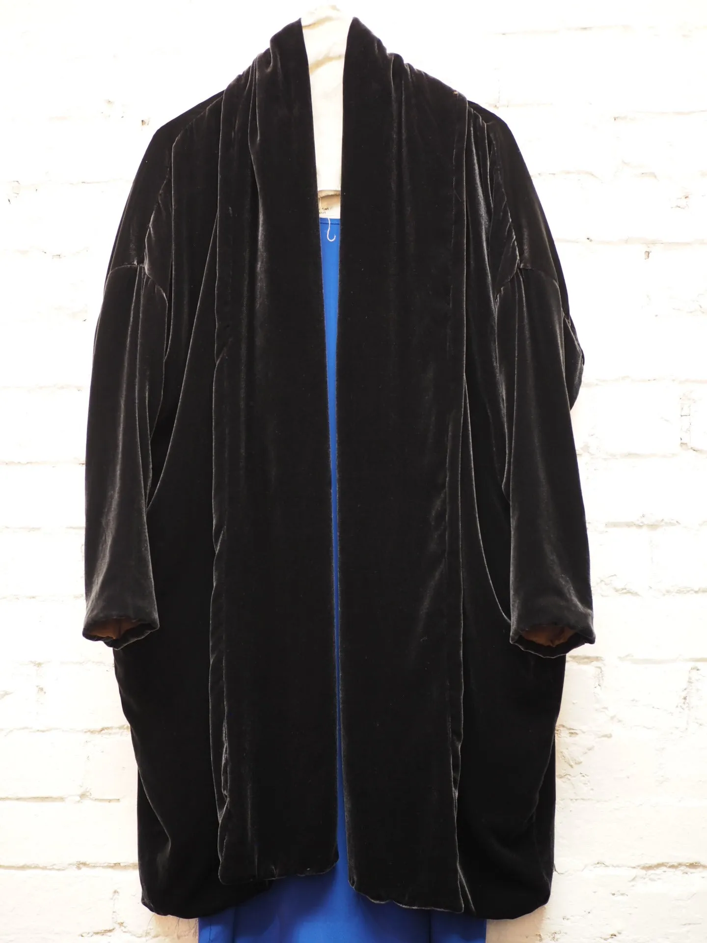 Cocoon coat (Silk velvet ) - Gold