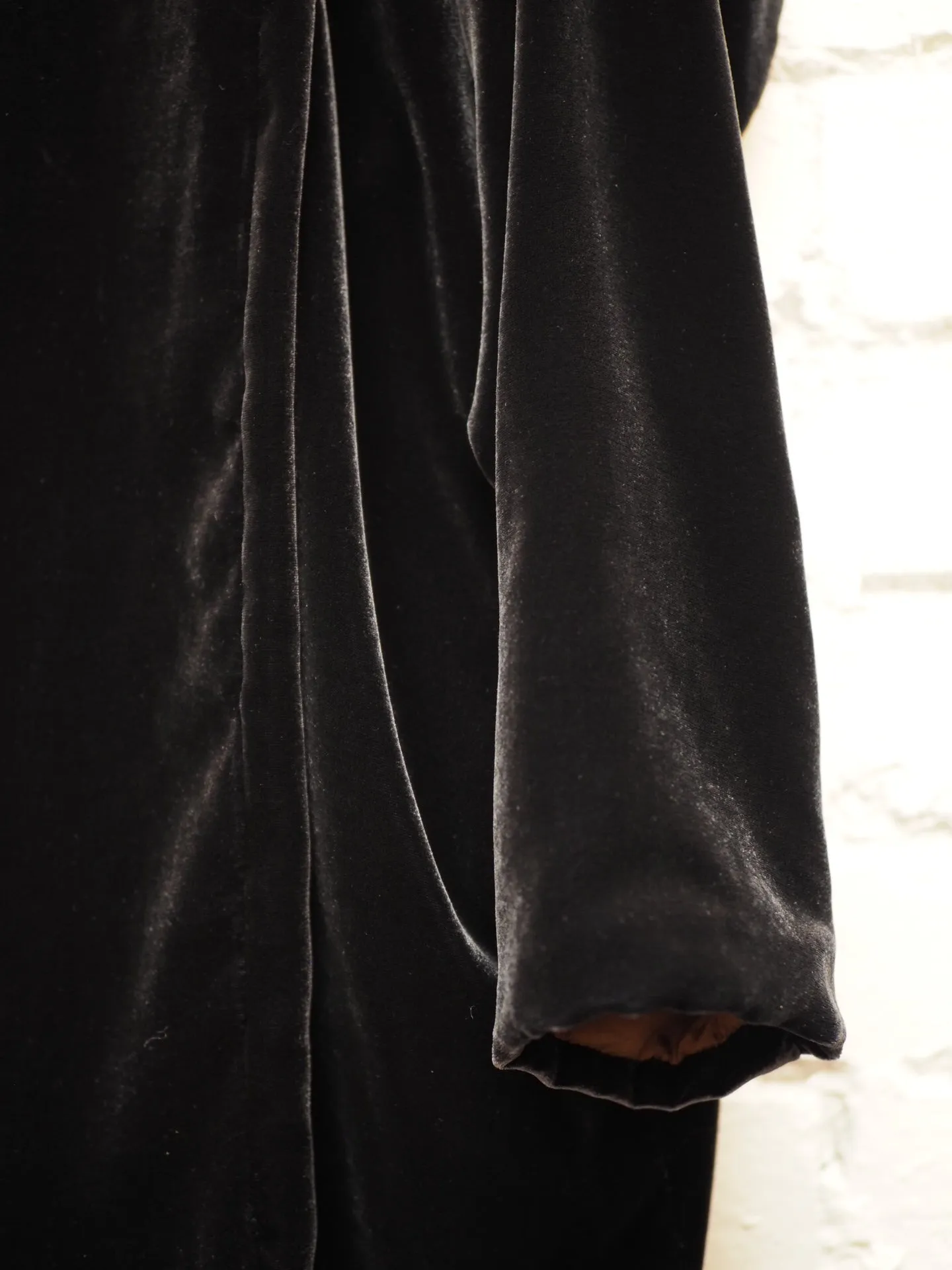 Cocoon coat (Silk velvet ) - Gold