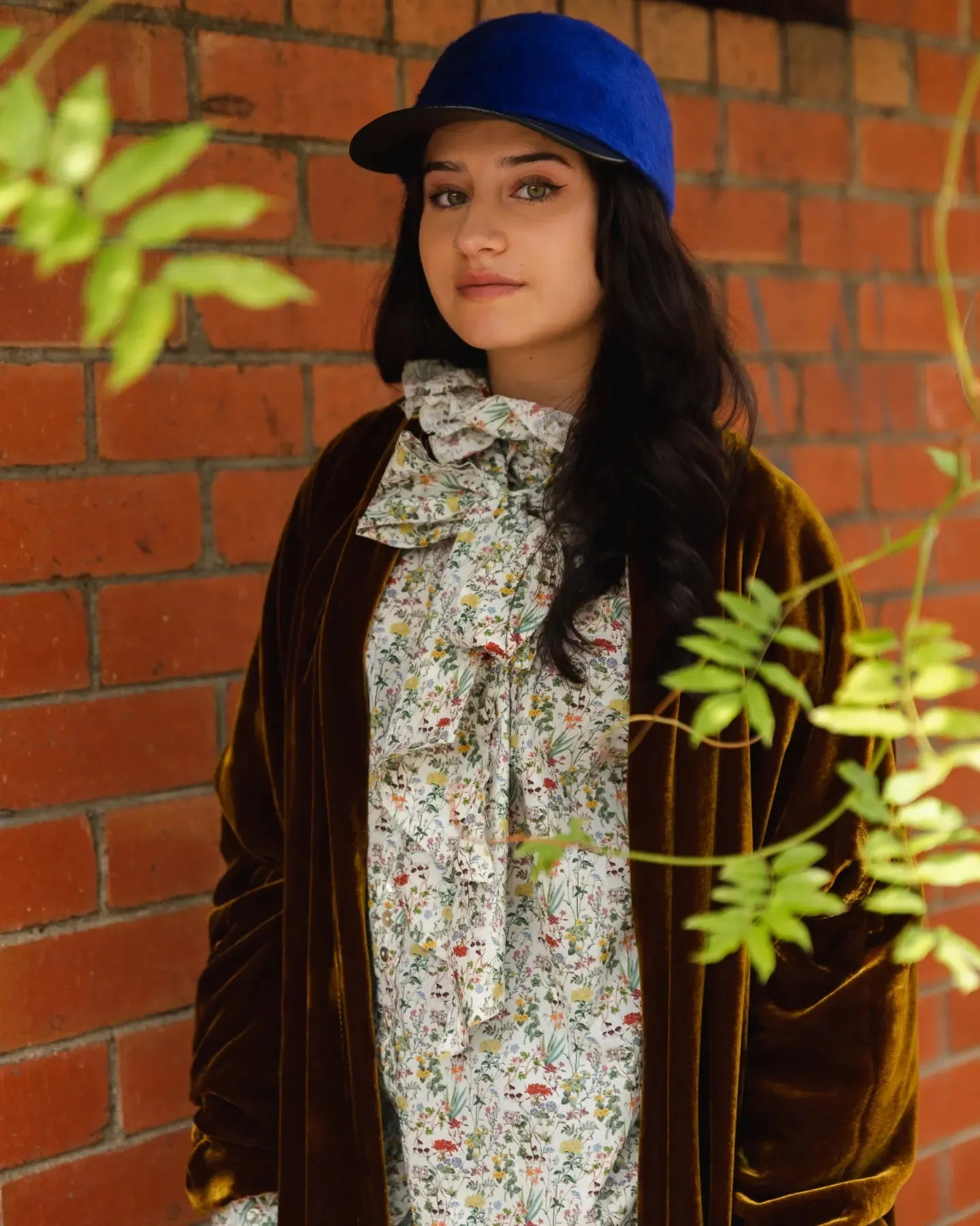 Cocoon coat (Silk velvet ) - Gold