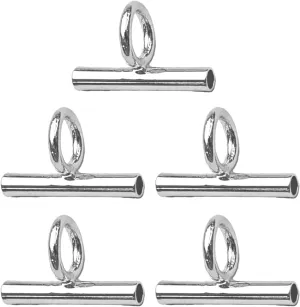 Convertible Necklace and Brooch Adapter Pin to Pendant Converters Jewelry Accessories Alloy for Brooch Necklace, 13MM, Silver