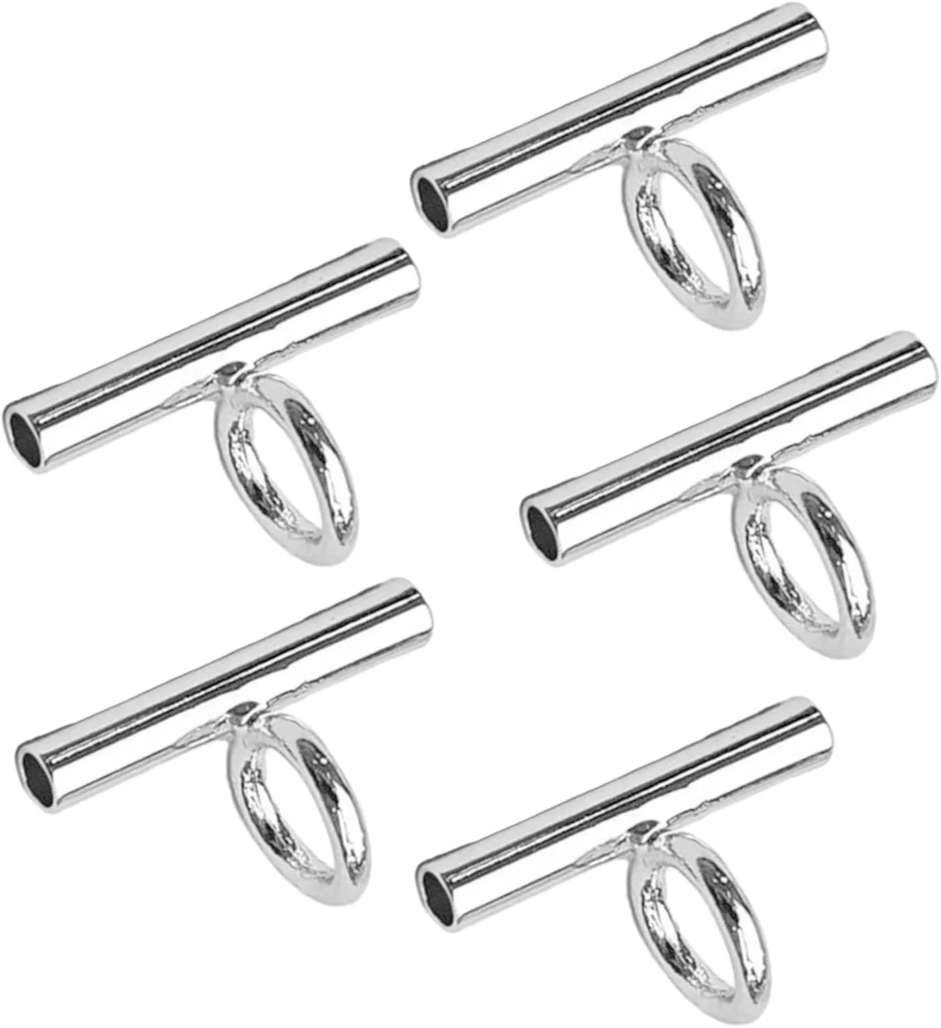 Convertible Necklace and Brooch Adapter Pin to Pendant Converters Jewelry Accessories Alloy for Brooch Necklace, 13MM, Silver