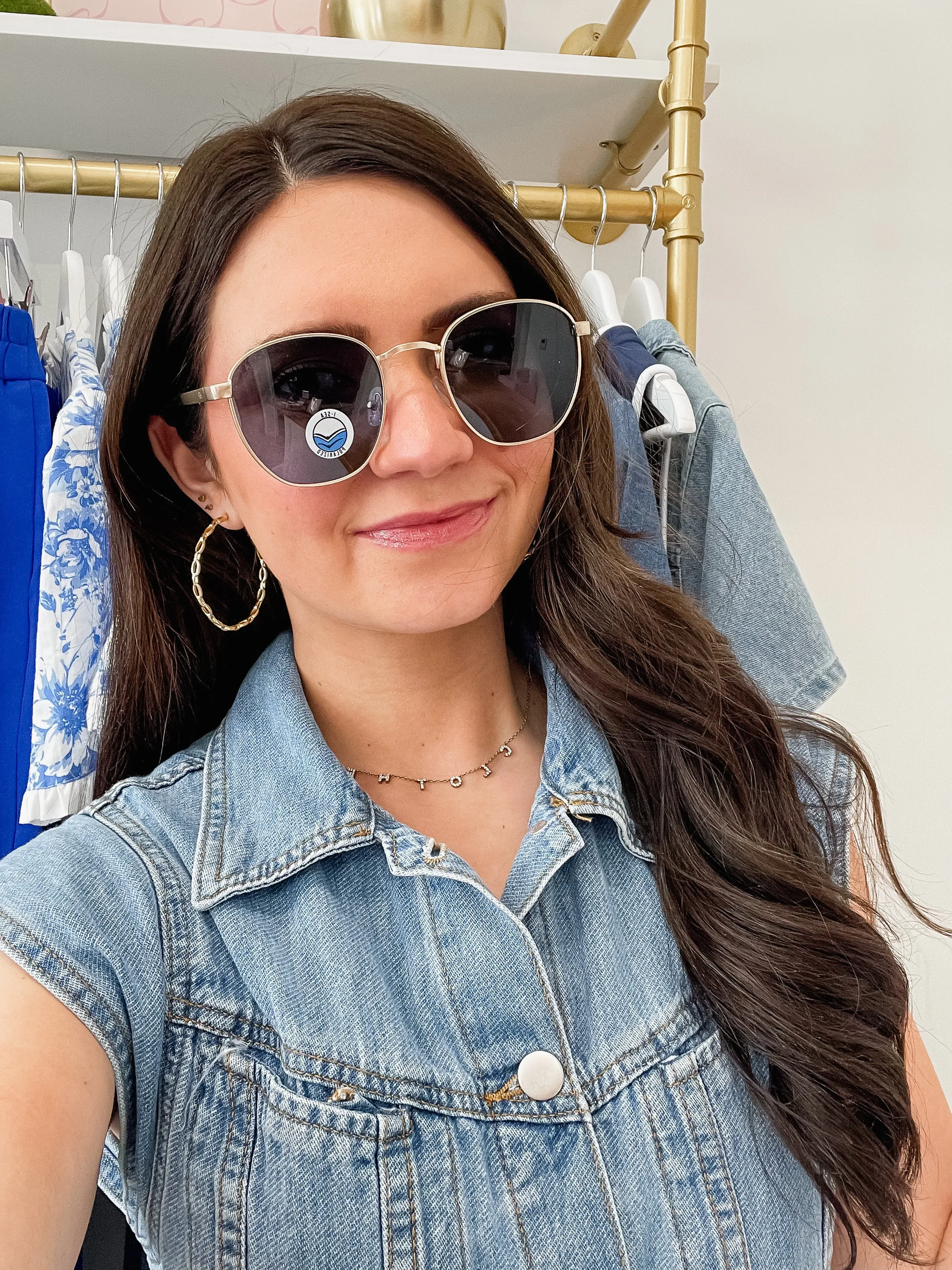 Cooper Sunglasses - Gold/Navy