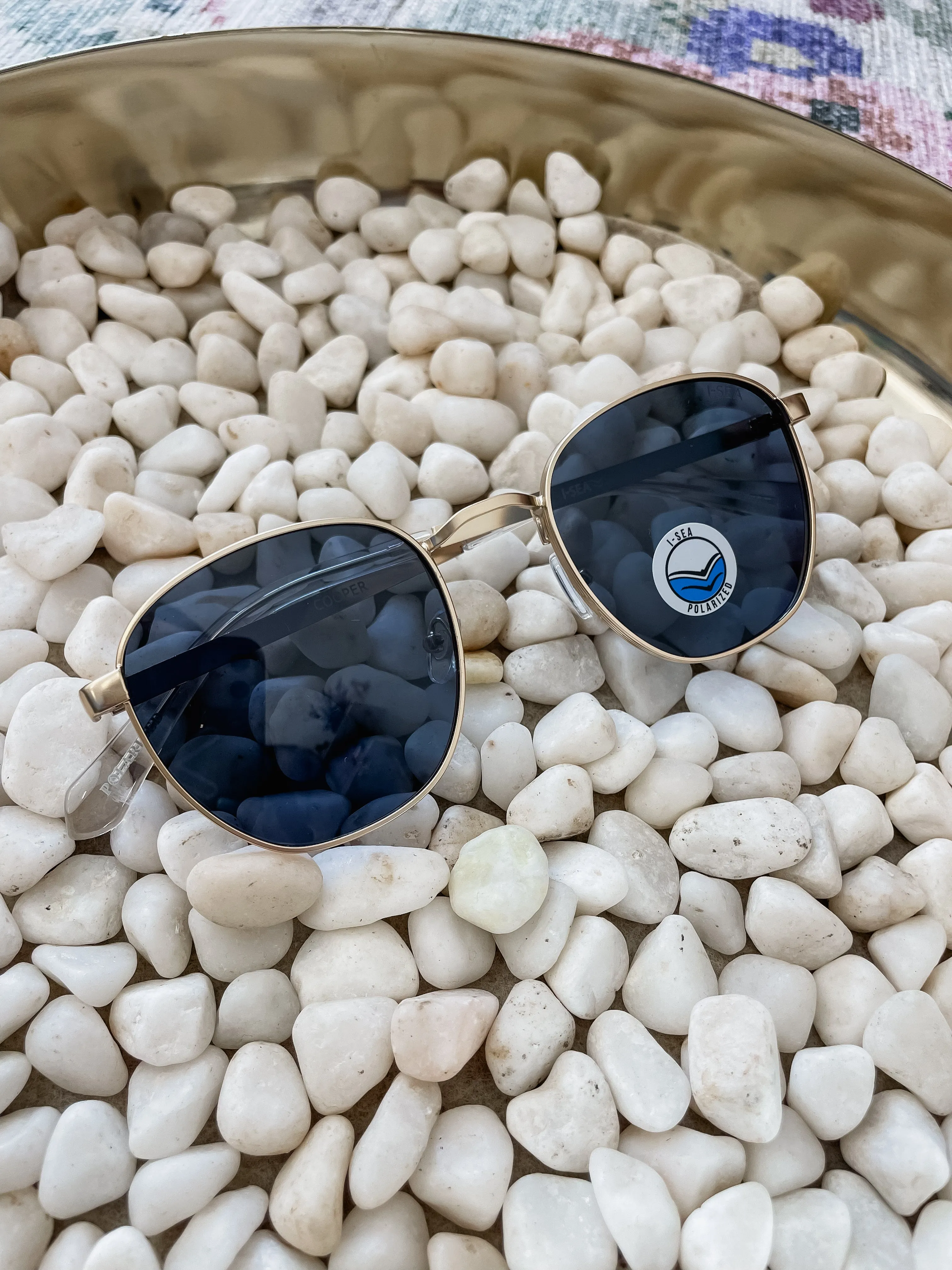 Cooper Sunglasses - Gold/Navy