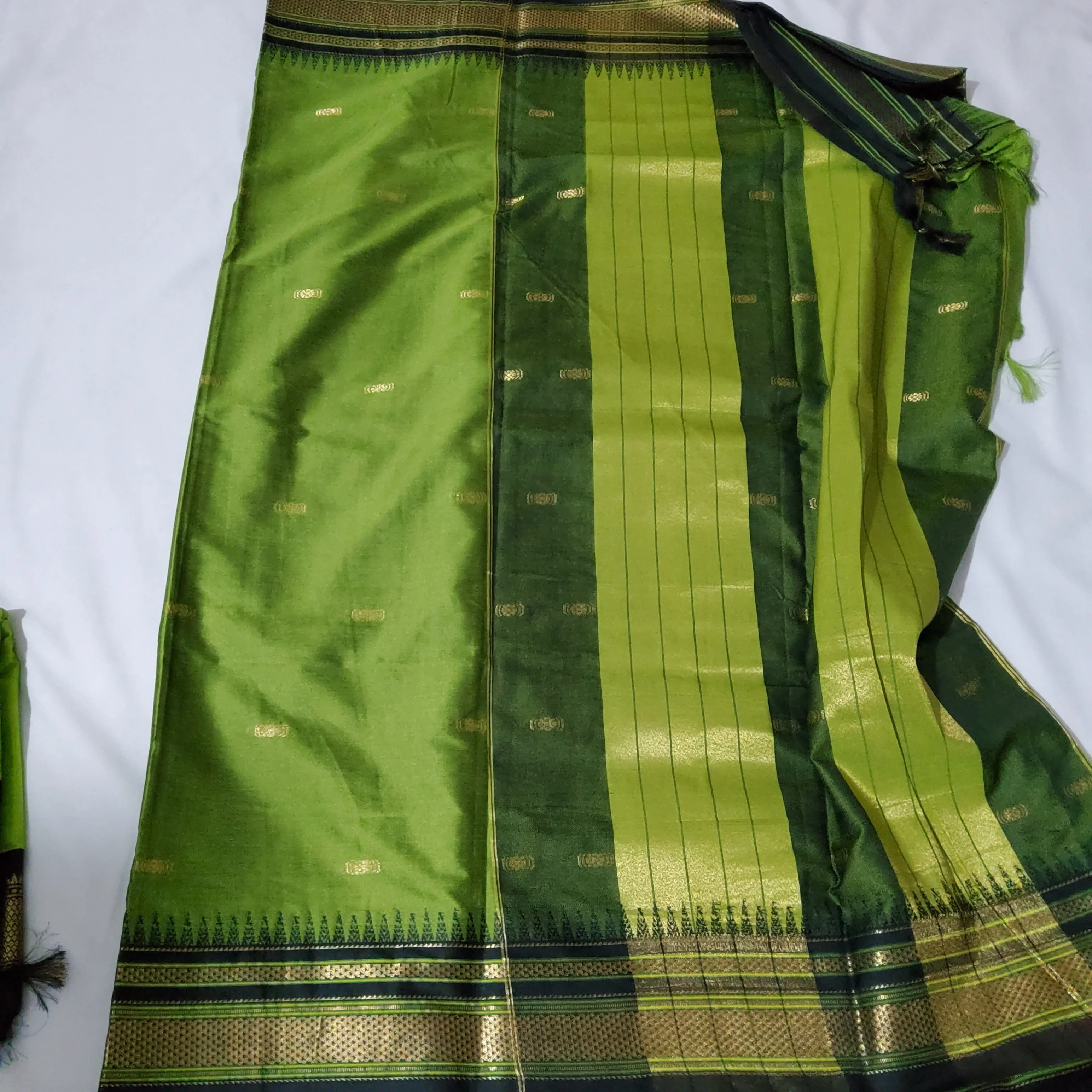 Cotton Silk Paithani Saree with ilkal Border