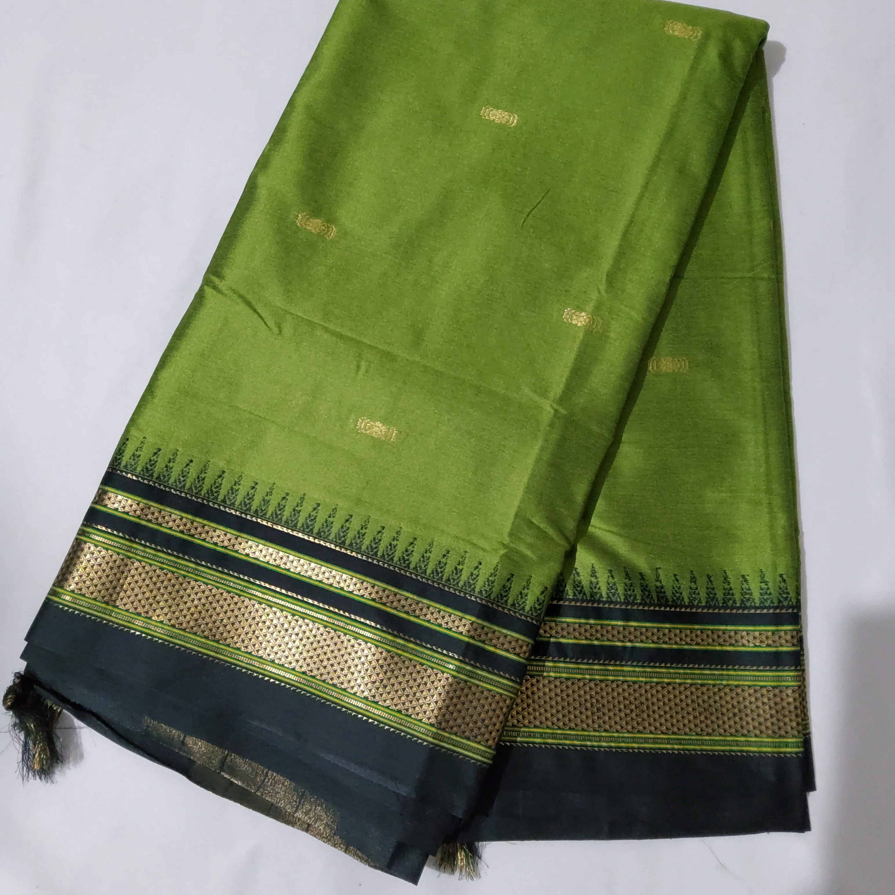 Cotton Silk Paithani Saree with ilkal Border