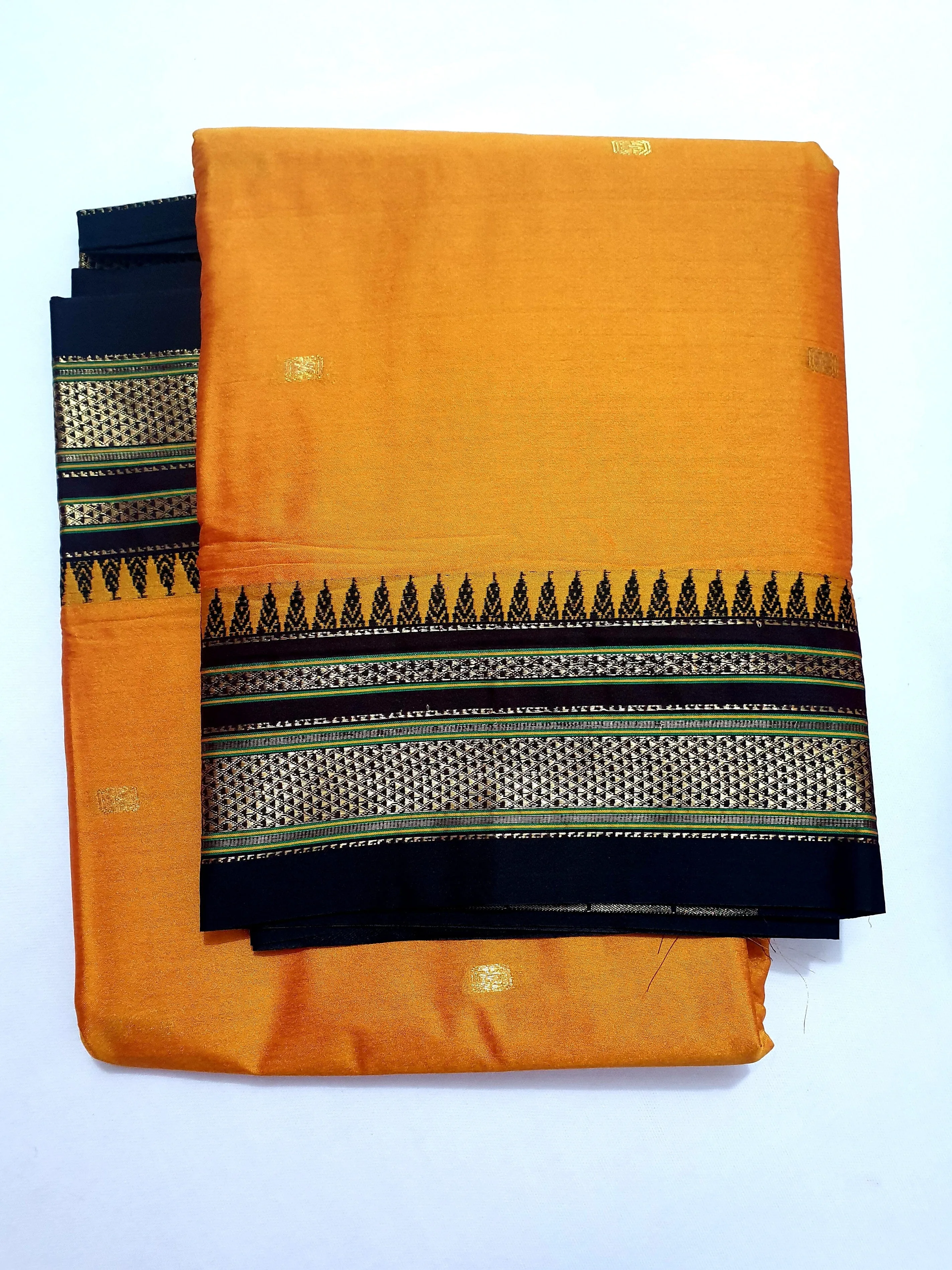 Cotton Silk Saree with ilkal border and all over bootis