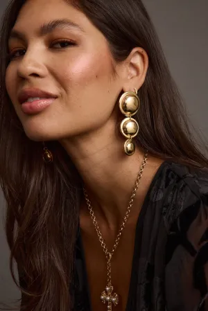 Echo Gold Dome Earrings