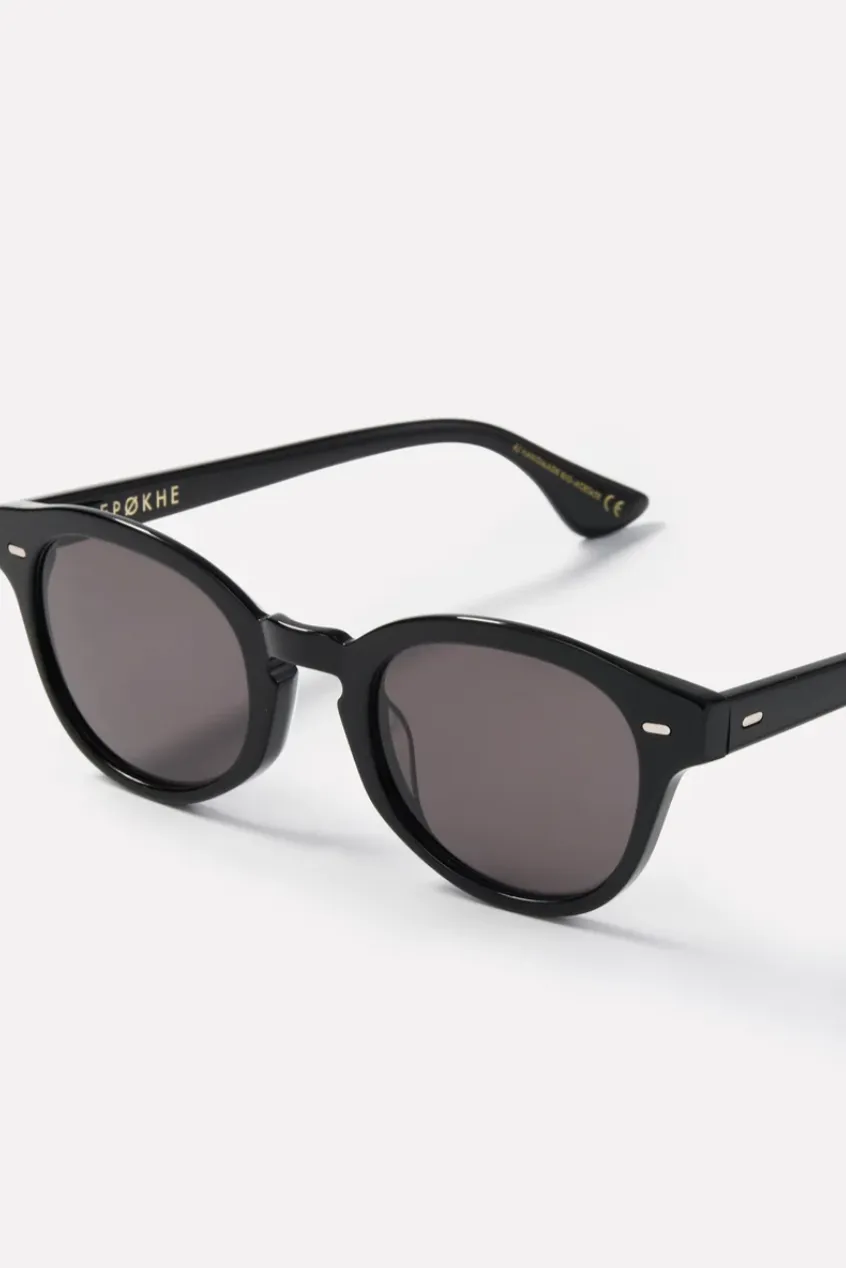 EPOKHE COIL SUNGLASSES - BLACK POLISHED/BLACK