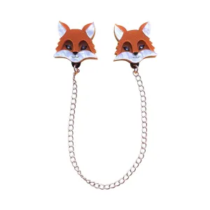 Fox Collar Clips by Cherryloco