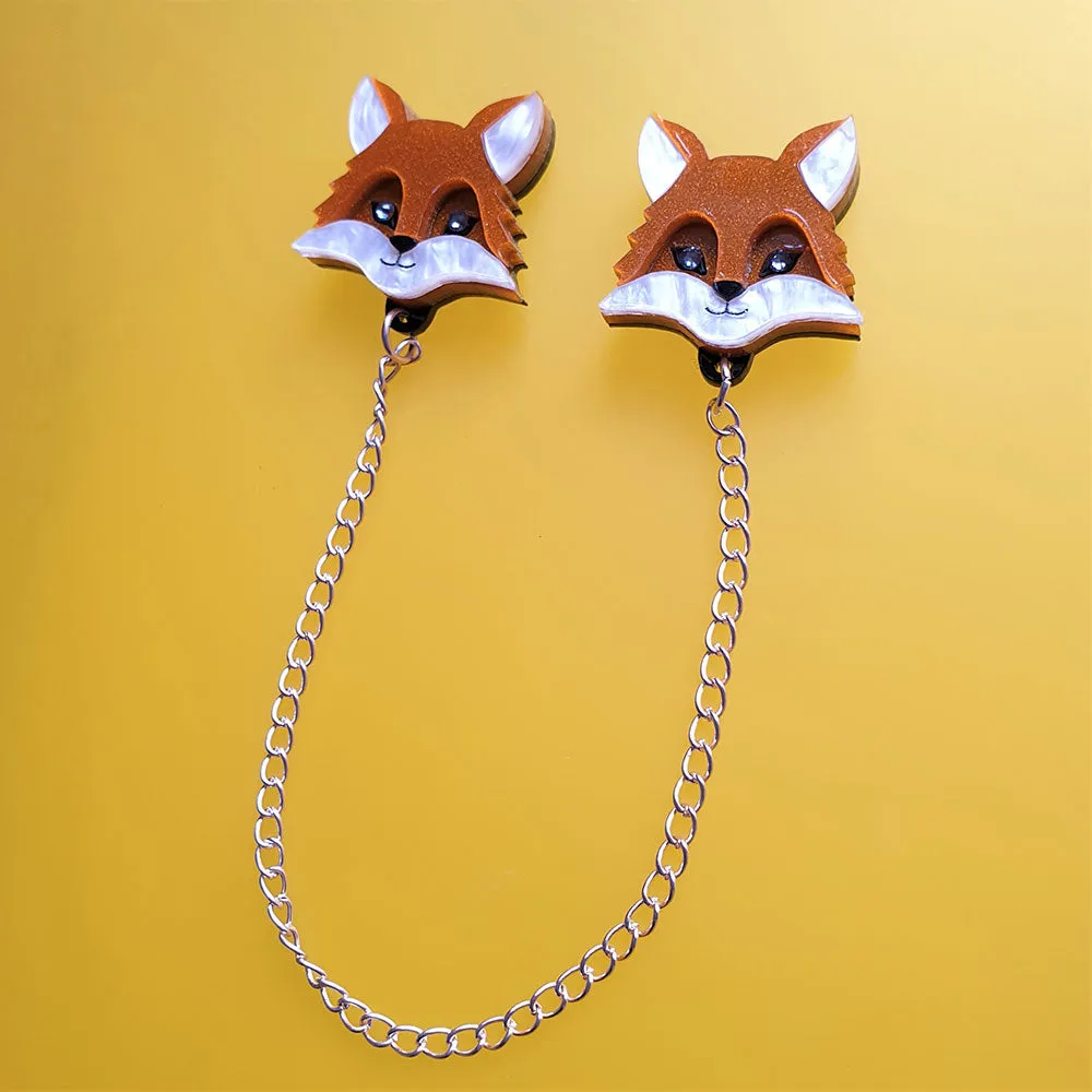 Fox Collar Clips by Cherryloco