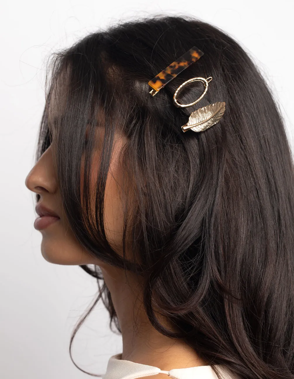 Gold & Tortoiseshell Clips