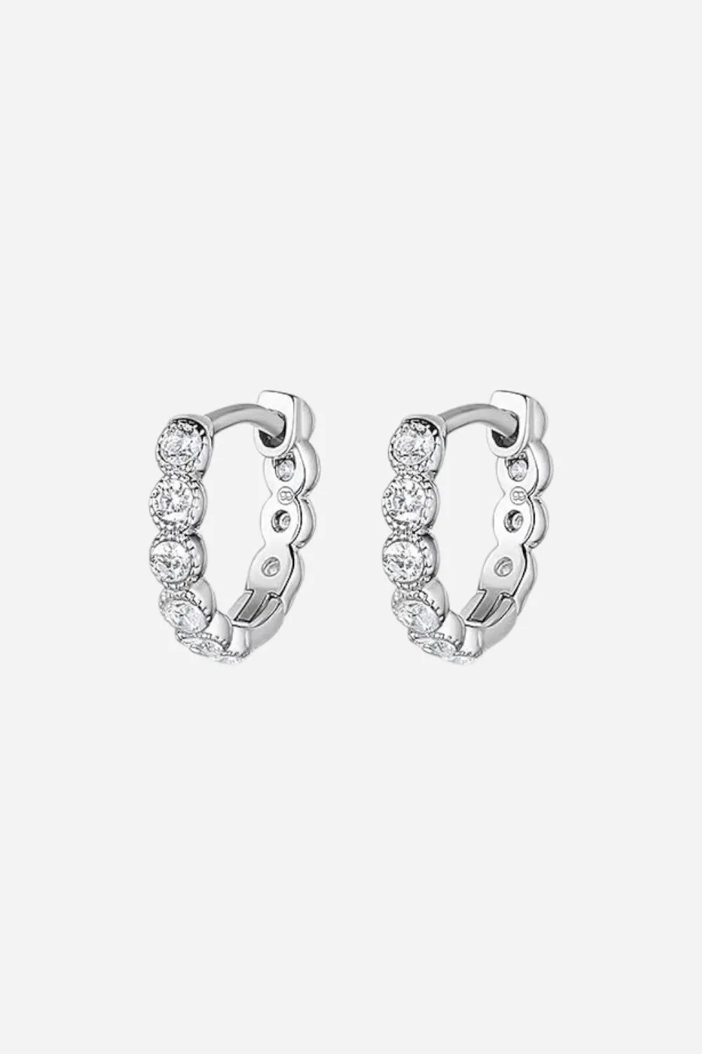 Gorjana Madison Shimmer Huggies Silver