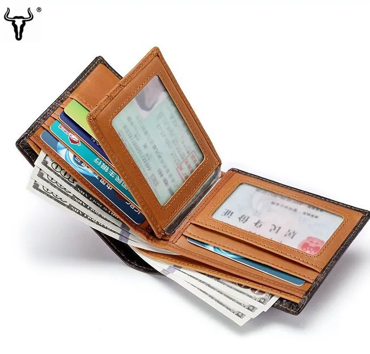GWA029 - Ming Clan Gradient Yellow Cowhide Leather Wallet