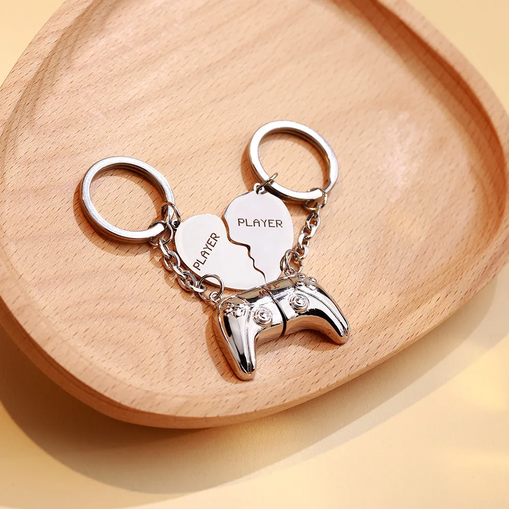 Heart engraved handle keychain Valentine's Day gift