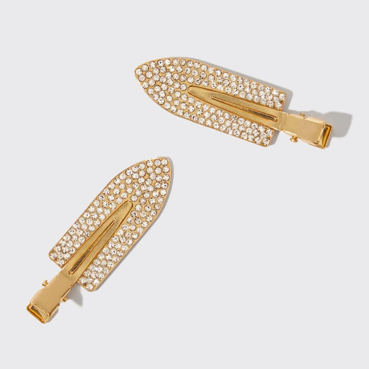 HOLIDAY GLAM RHINESTONE CREASELESS CLIPS | 2 PC