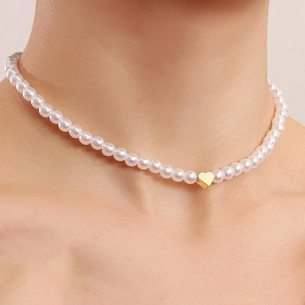 Imitation Pearl Choker