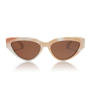 last call - milk n honey   solid brown polarized sunglasses