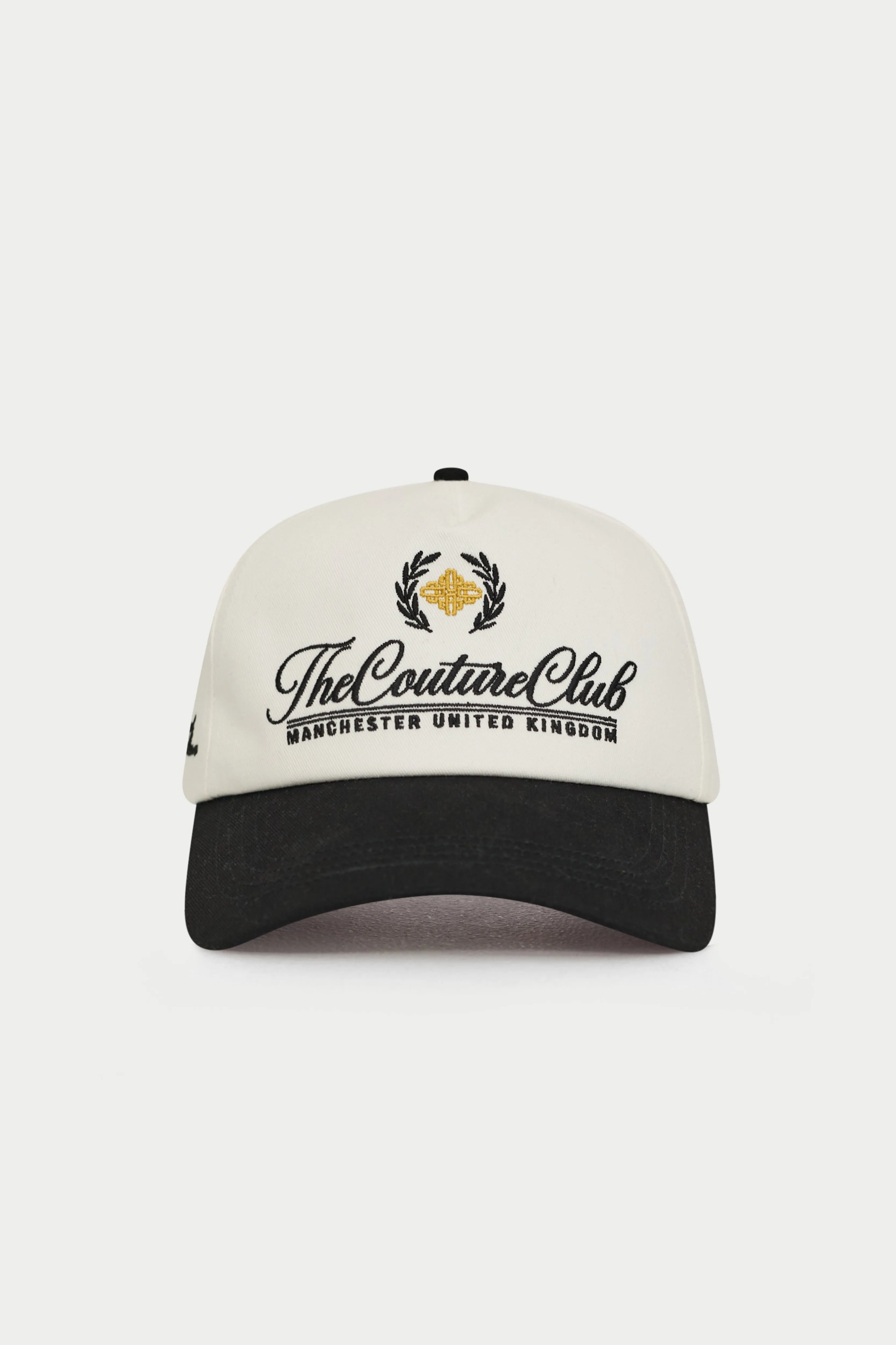 LAUREL EMBROIDERY CAP - BLACK