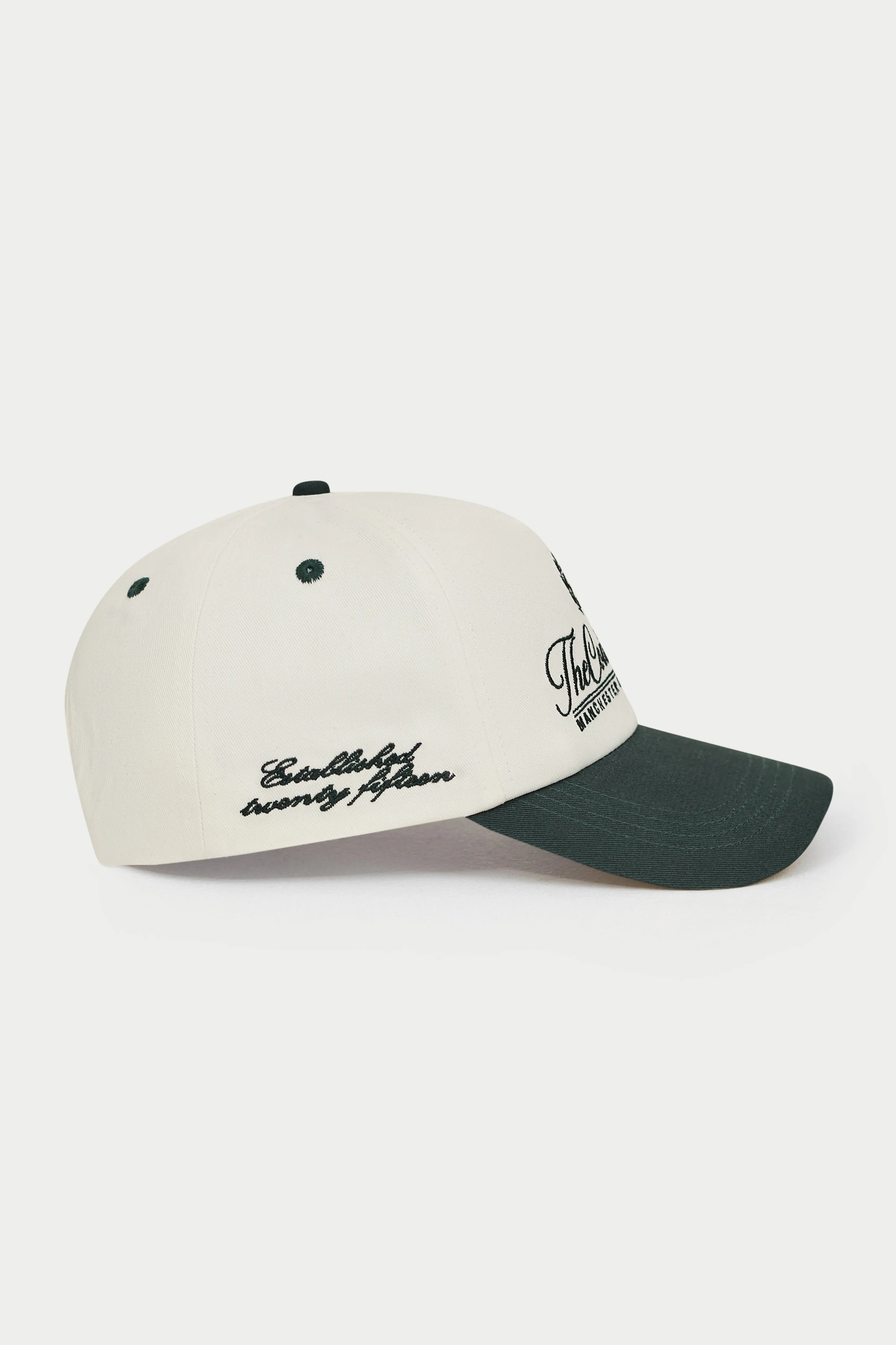LAUREL EMBROIDERY CAP - FOREST GREEN