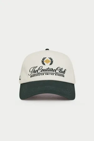 LAUREL EMBROIDERY CAP - FOREST GREEN