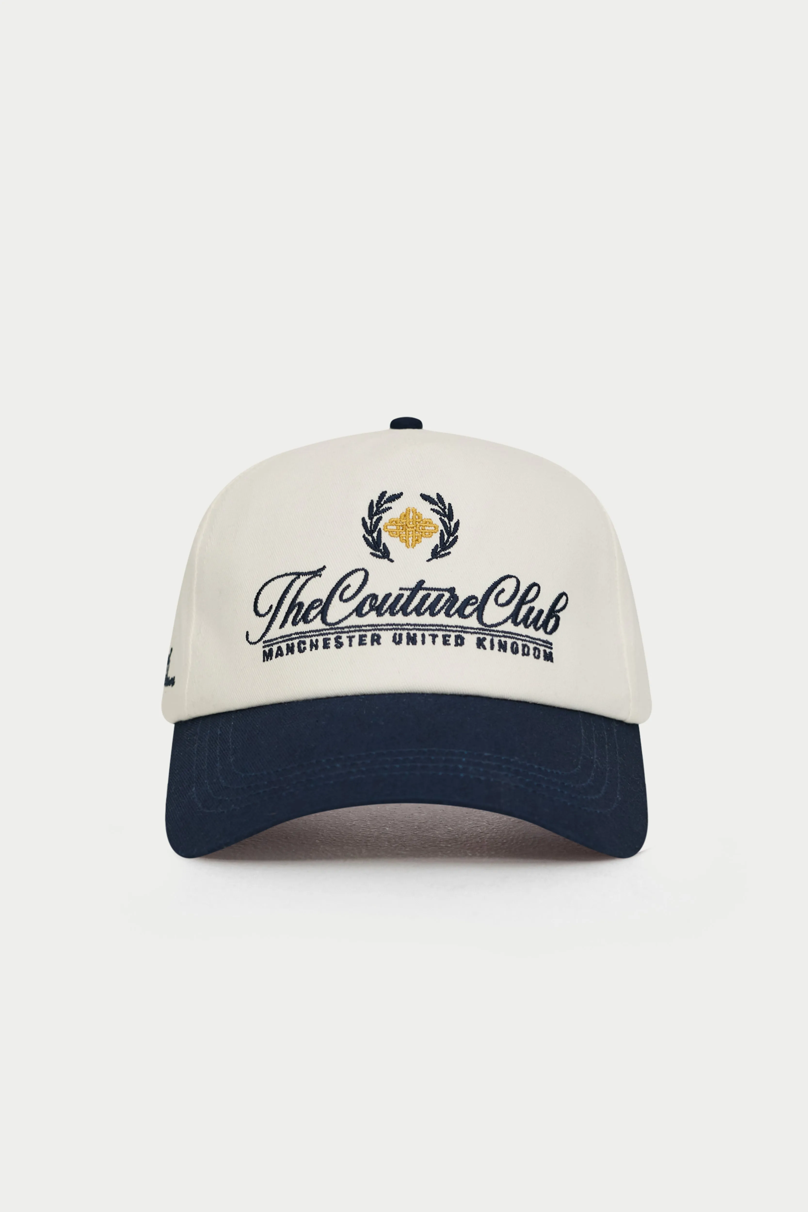 LAUREL EMBROIDERY CAP - NAVY