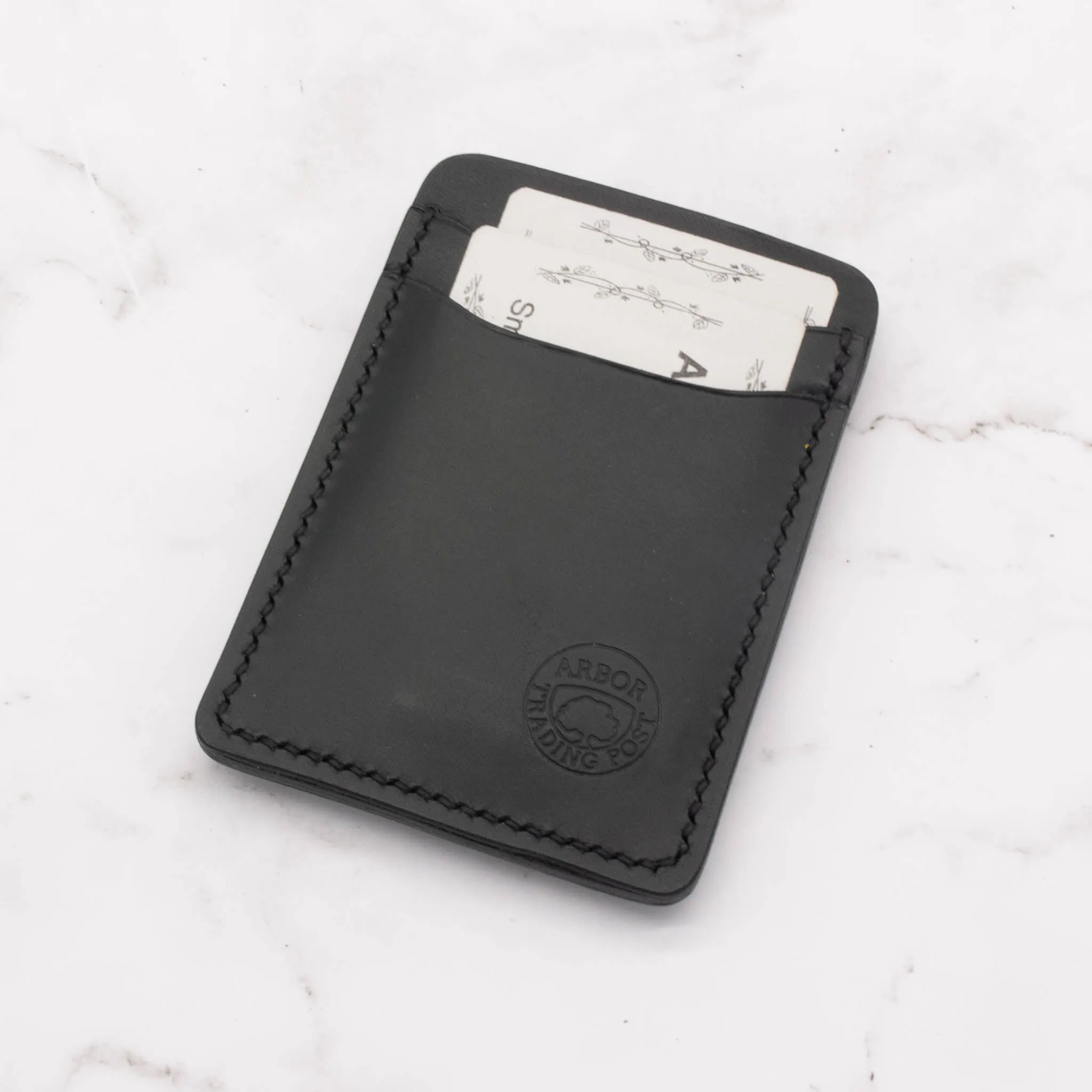 Leather Money Clip Card Holder Wallet with 4 Card Pockets (Choose from 3 Colors)