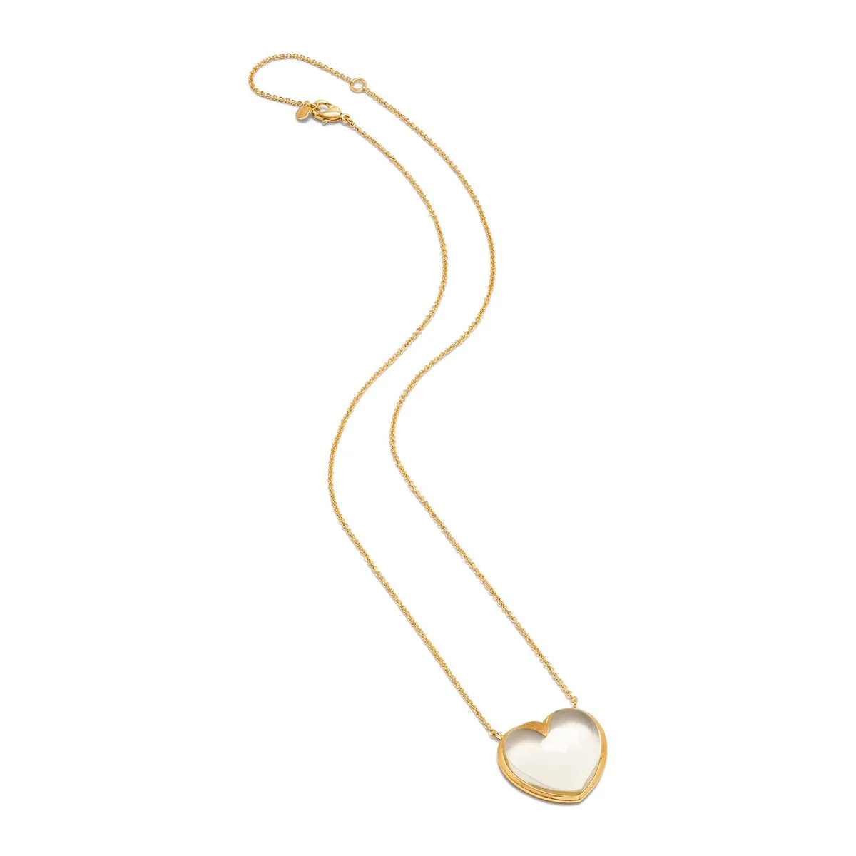 Love Necklace, 16" 2'' - Clear Quartz