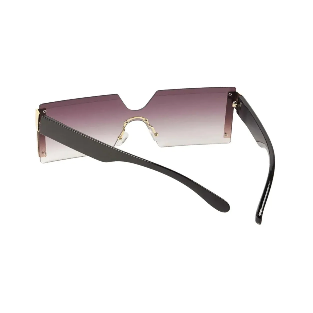 Lux Rimless Square Frame Sunglasses: Stylish and Modern UV Protection Eyewear